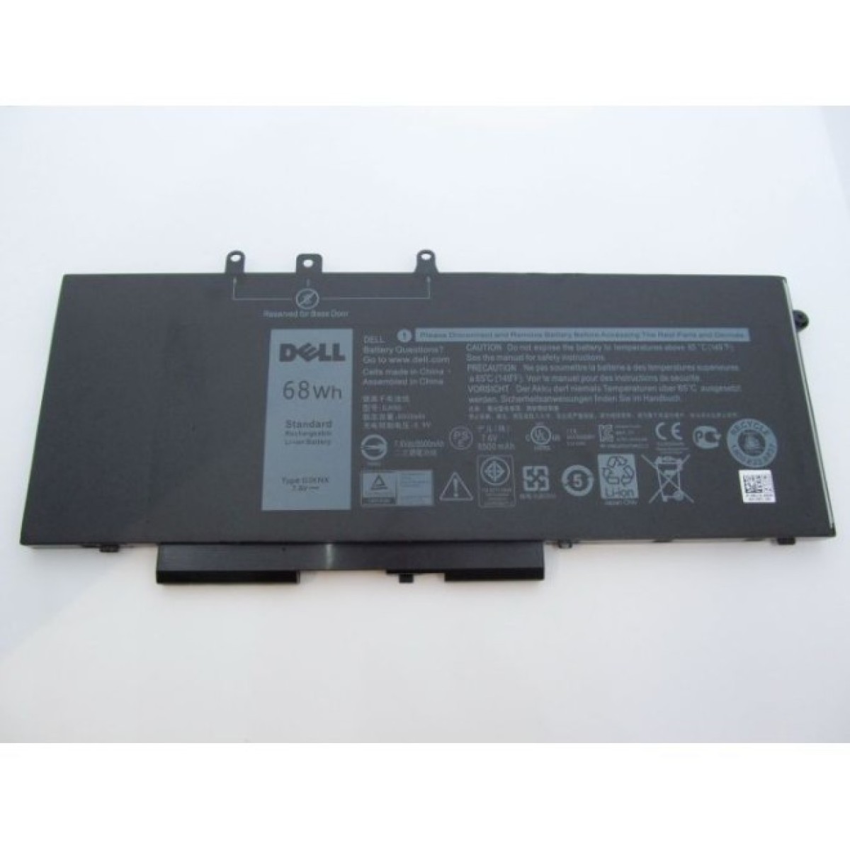 Аккумулятор для ноутбука Dell Latitude 5480 GJKNX (long), 68Wh (8500mAh), 4cell, 7.6V, Li- (A47312) 98_98.jpg - фото 1