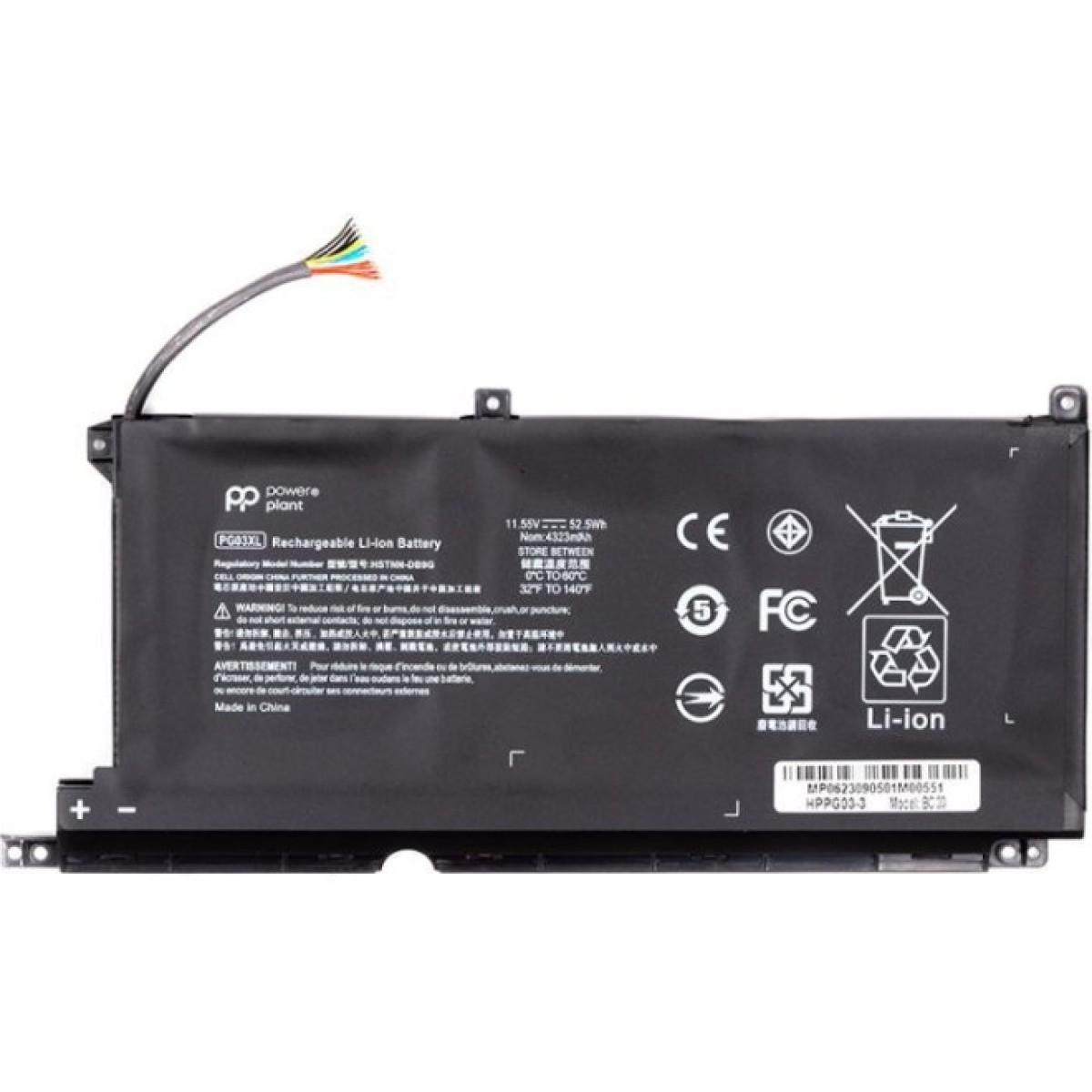 Аккумулятор для ноутбука HP Pavilion Gaming 15-DK Series (PG03XL) 11.55V 4323mAh PowerPlant (NB462117) 256_256.jpg