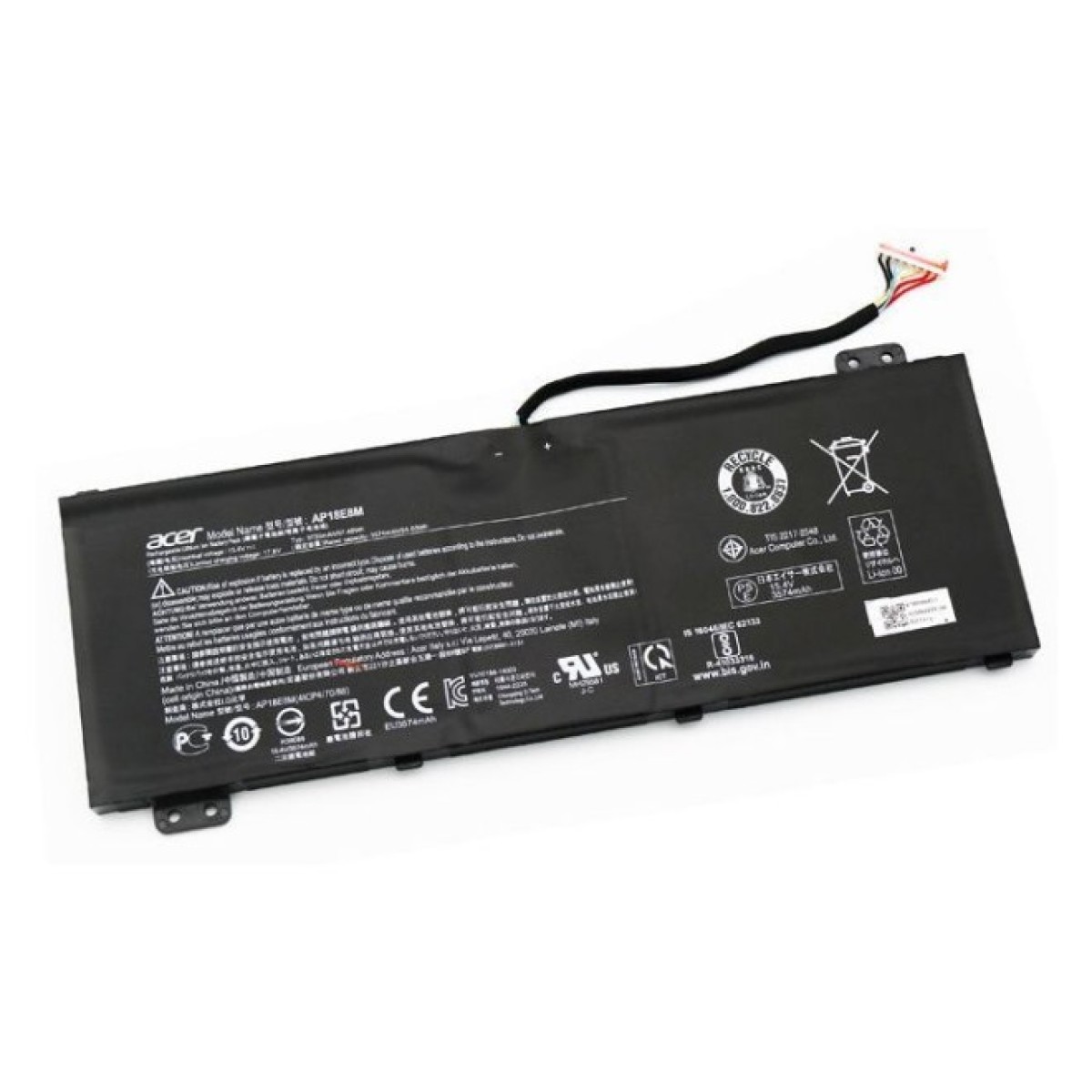 Аккумулятор для ноутбука Acer AP18E8M Aspire AN515, 3733mAh (57.48Wh), 4cell, 15.4V, Li-Pol (A47735) 98_98.jpg - фото 1