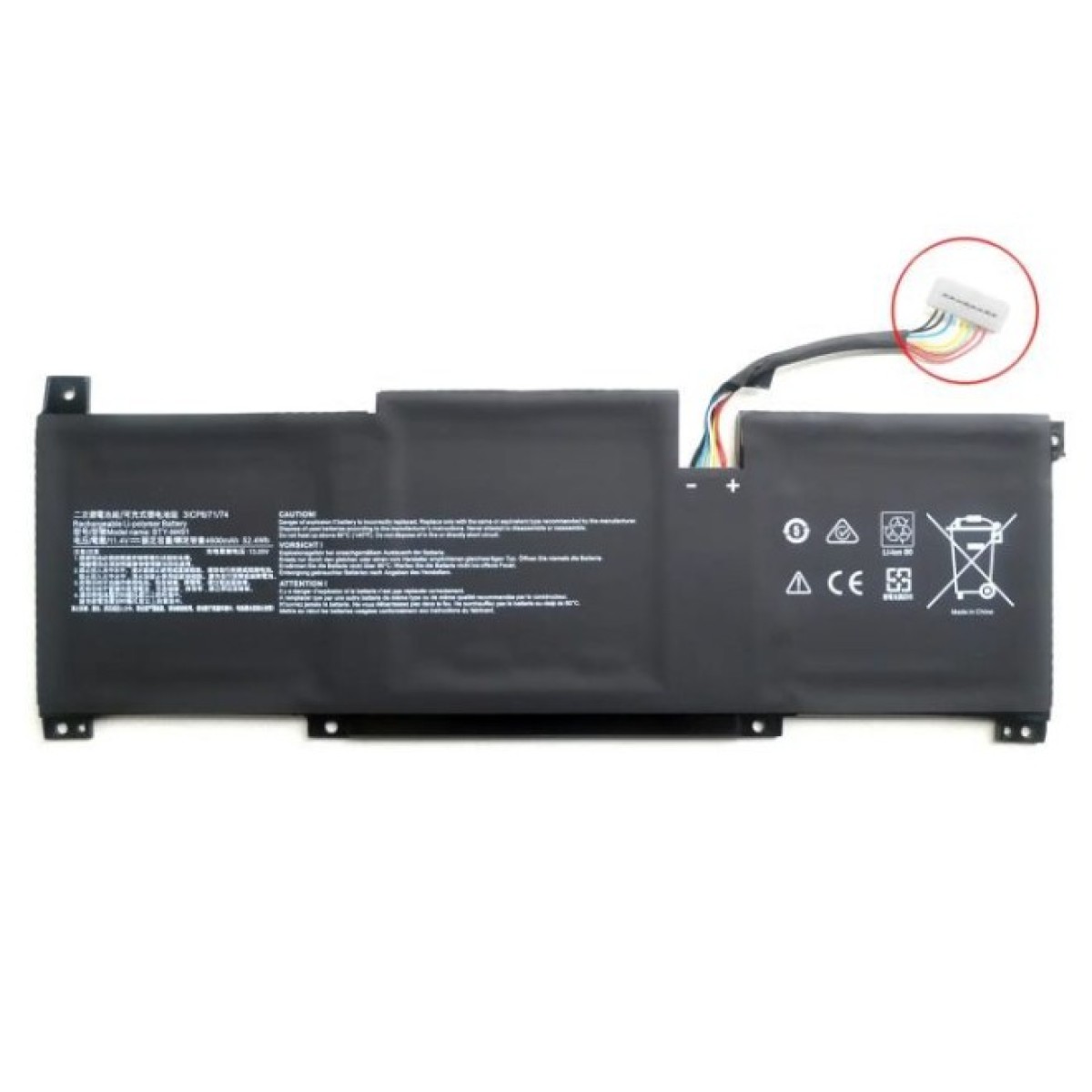 Аккумулятор для ноутбука MSI BTY-M491, 4600mAh (52.4Wh), 3cell, 11.4V, Li-Pol AlSoft (A47921) 256_256.jpg