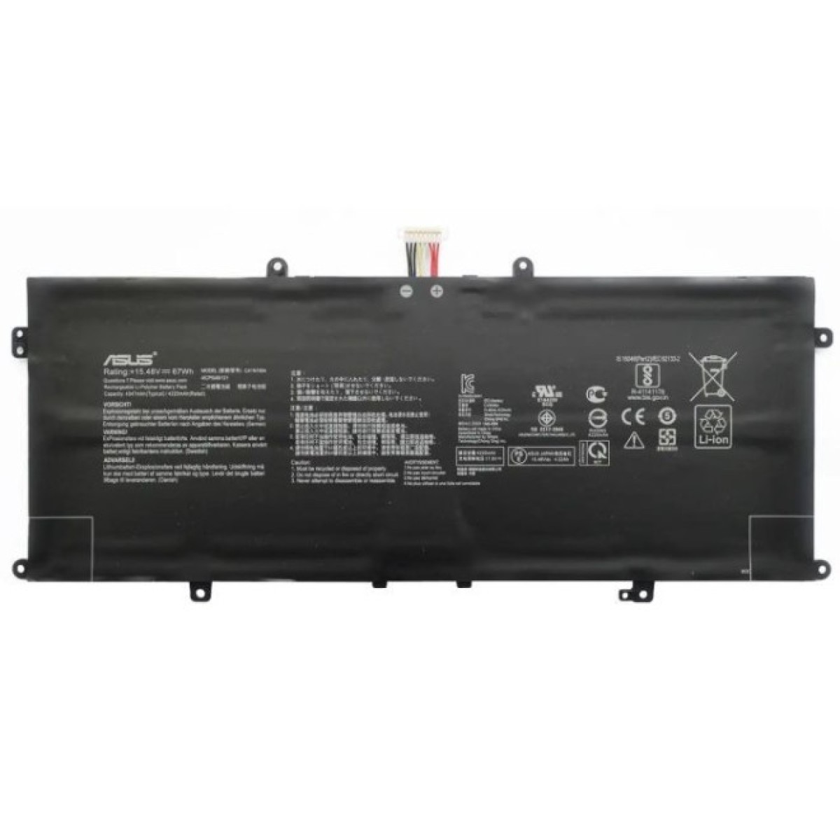 Акумулятор до ноутбука ASUS ZenBook UX325 C41N1904, 4347mAh (67Wh), 4cell, 15.48V, Li-Pol (A47818) 98_98.jpg