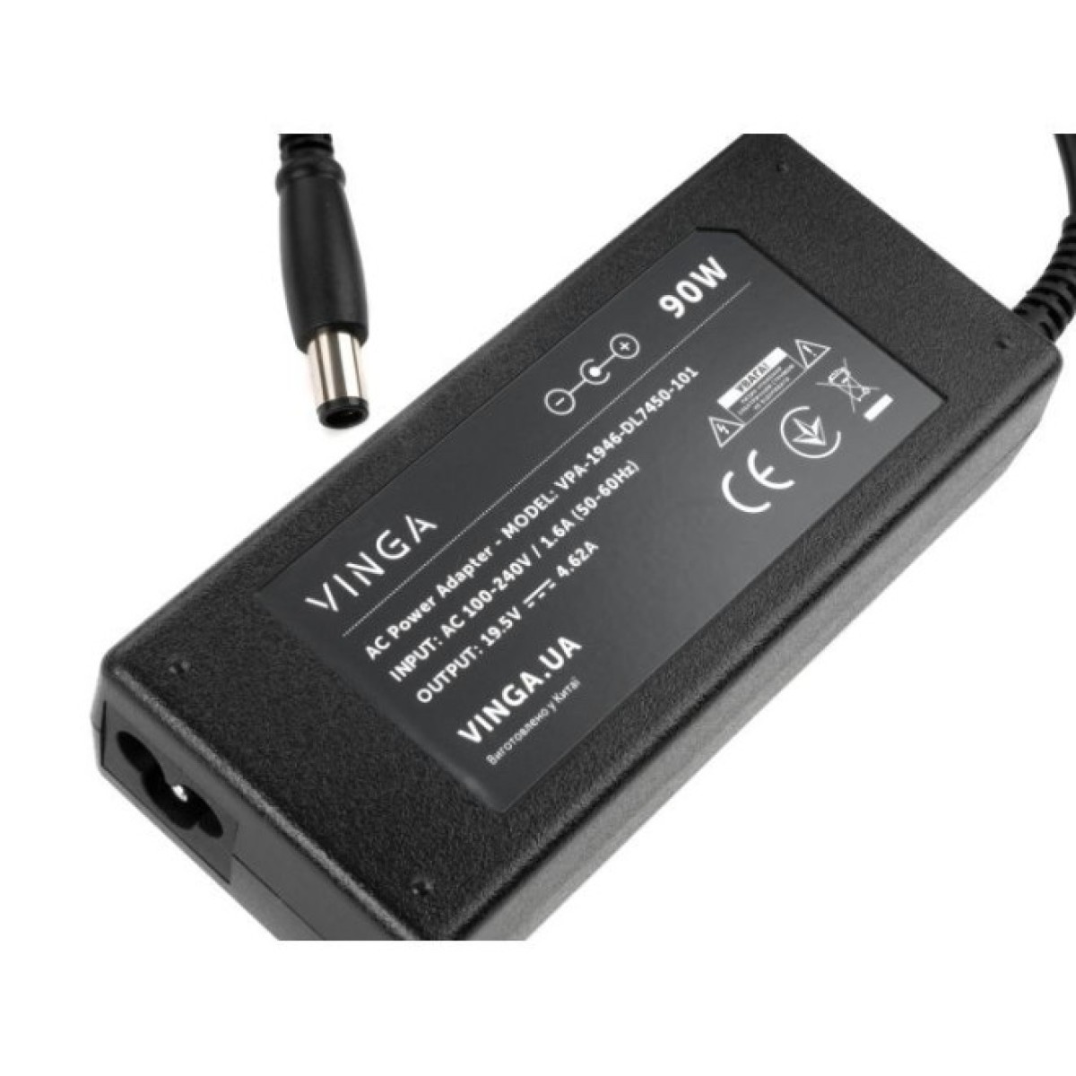 Блок питания к ноутбуку Vinga DELL 90W 19.5V 4.62A 7.4*5.0 (VPA-1946-DL7450-101) 98_98.jpg - фото 2