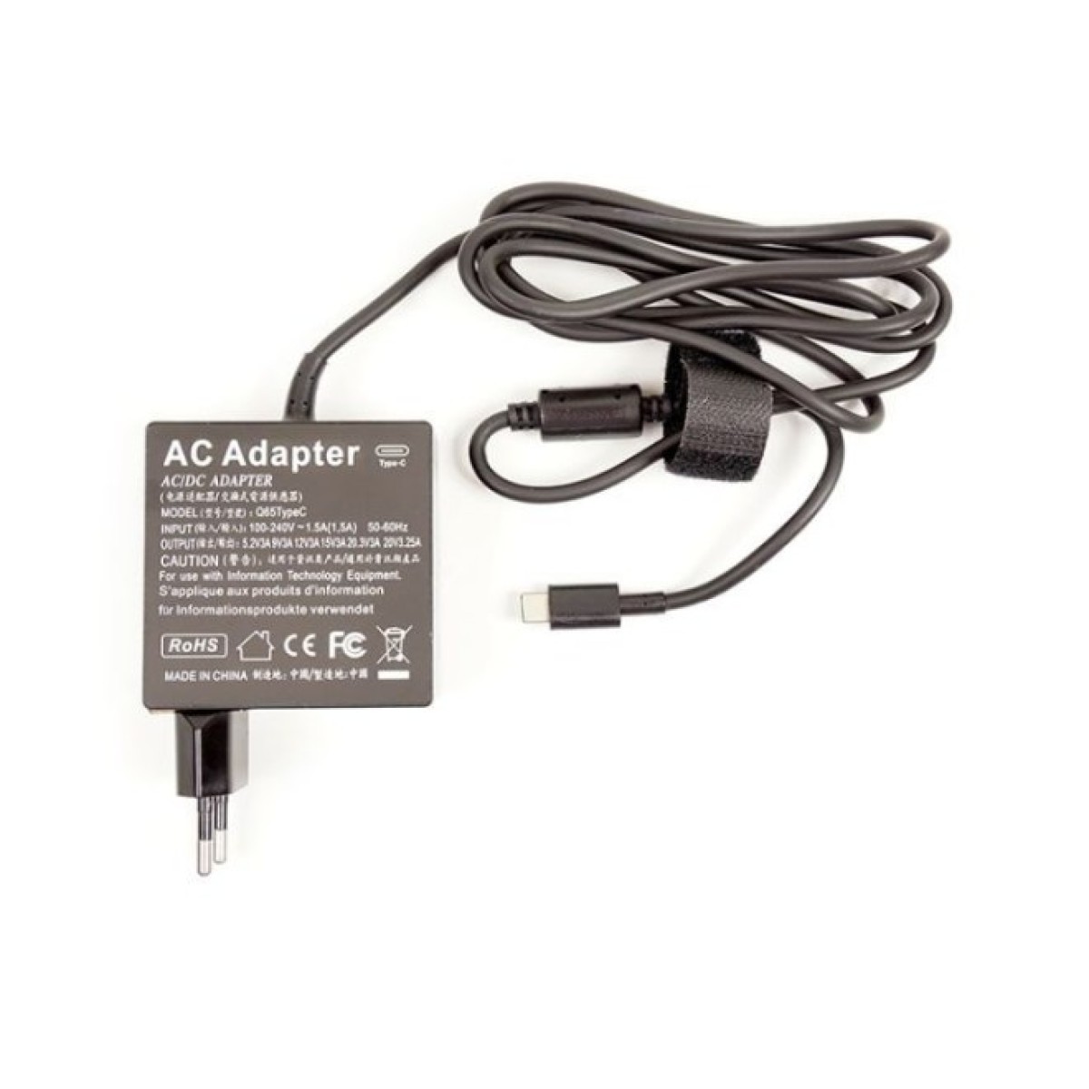 Блок питания к ноутбуку PowerPlant 65W Type-C Универсальный, 20V, 3.25A (NA700066) 98_98.jpg - фото 2