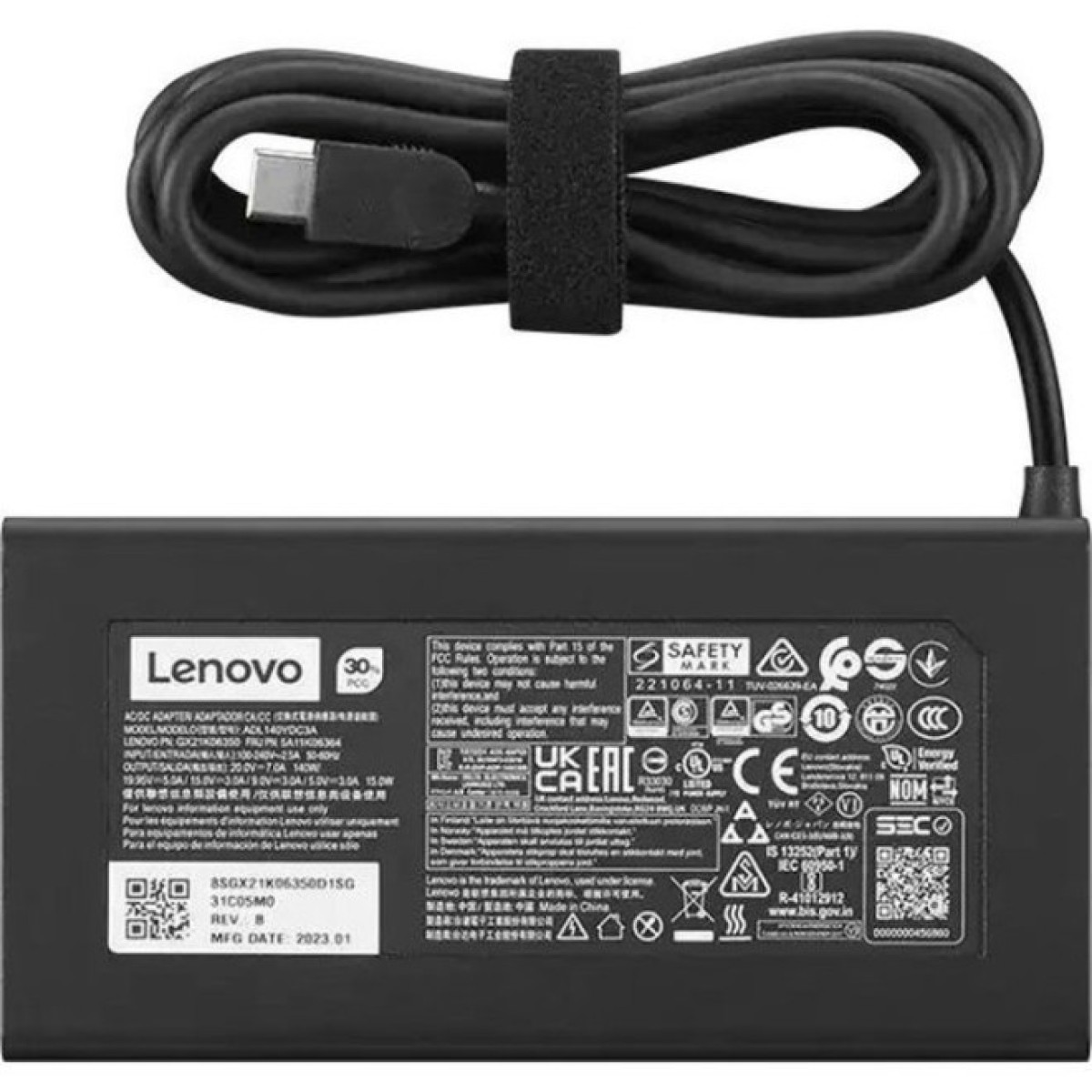 Блок питания к ноутбуку Lenovo 140W Legion Slim AC (USB-C) (GX21M50626) 98_98.jpg - фото 3