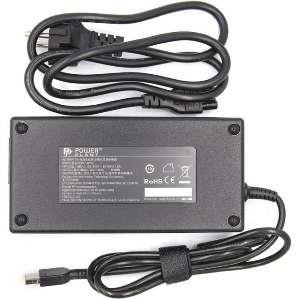 Блок живлення до ноутбуку PowerPlant IBM/LENOVO 220V, 20V 170W 8.5A (USB) (IB170HUSB) 98_98.jpg - фото 4