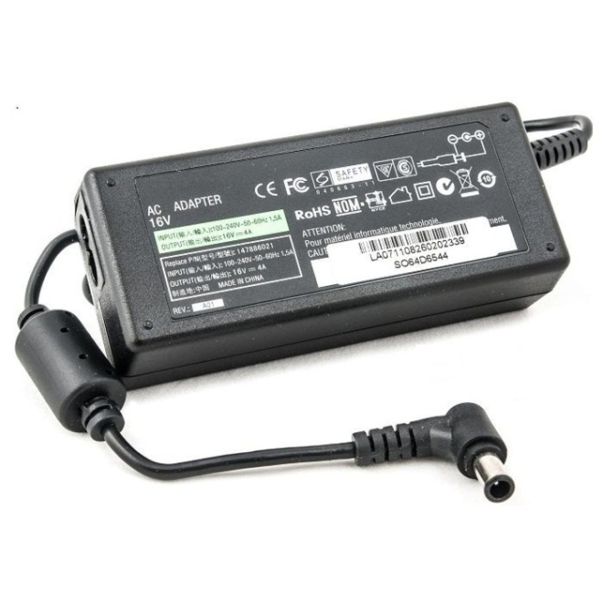 Блок питания к ноутбуку PowerPlant SONY 220V, 16V 64W 4A (6.5*4.4) (SO64D6544) 256_256.jpg
