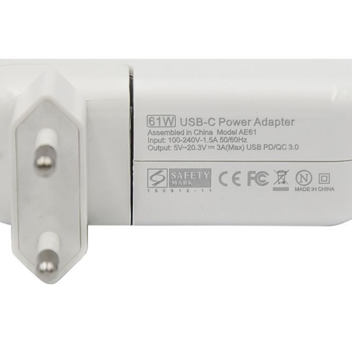 Блок питания к ноутбуку PowerPlant APPLE 220V, 20V 61W (USB Type-C) (AP61HCUSB) 98_98.jpg - фото 3