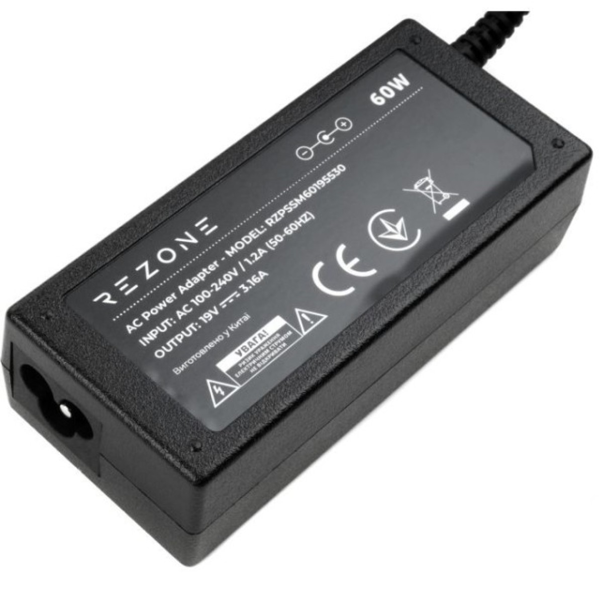 Блок живлення до ноутбуку Rezone Samsung 60W 19V 3.16А 5.5*3.0 (RZPSSM60195530) 98_98.jpg - фото 2