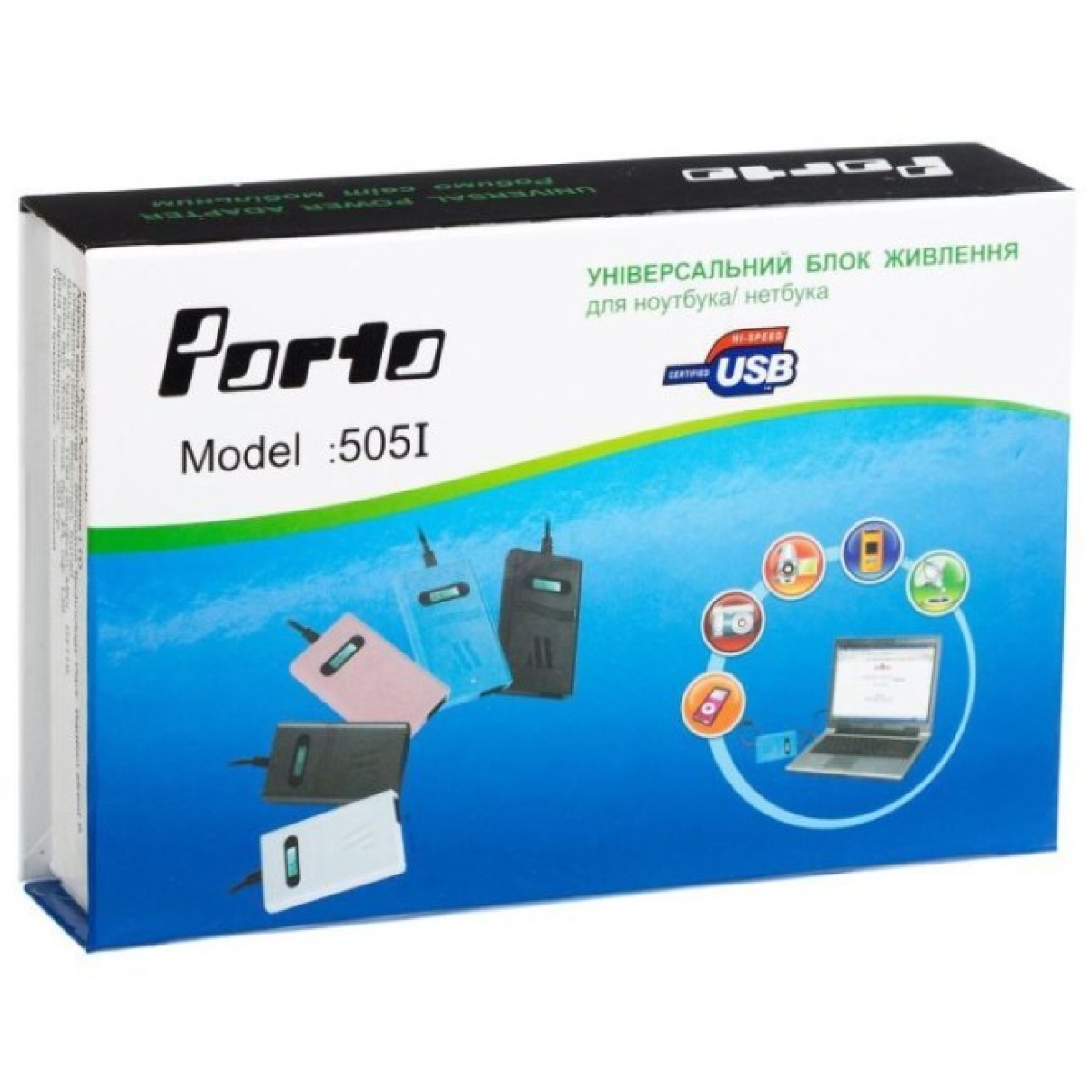 Блок питания к ноутбуку Porto 70W, DC 15-24V (регулируемый), 4A max, + USB 5V,1A (MN-505I) 98_98.jpg - фото 6