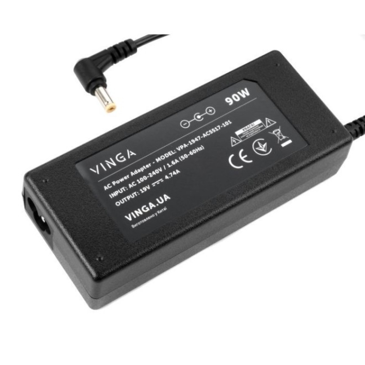 Блок питания к ноутбуку Vinga ACER 90W 19V 4.74A 5.5*1.7 (VPA-1947-AC5517-101) 98_98.jpg - фото 4