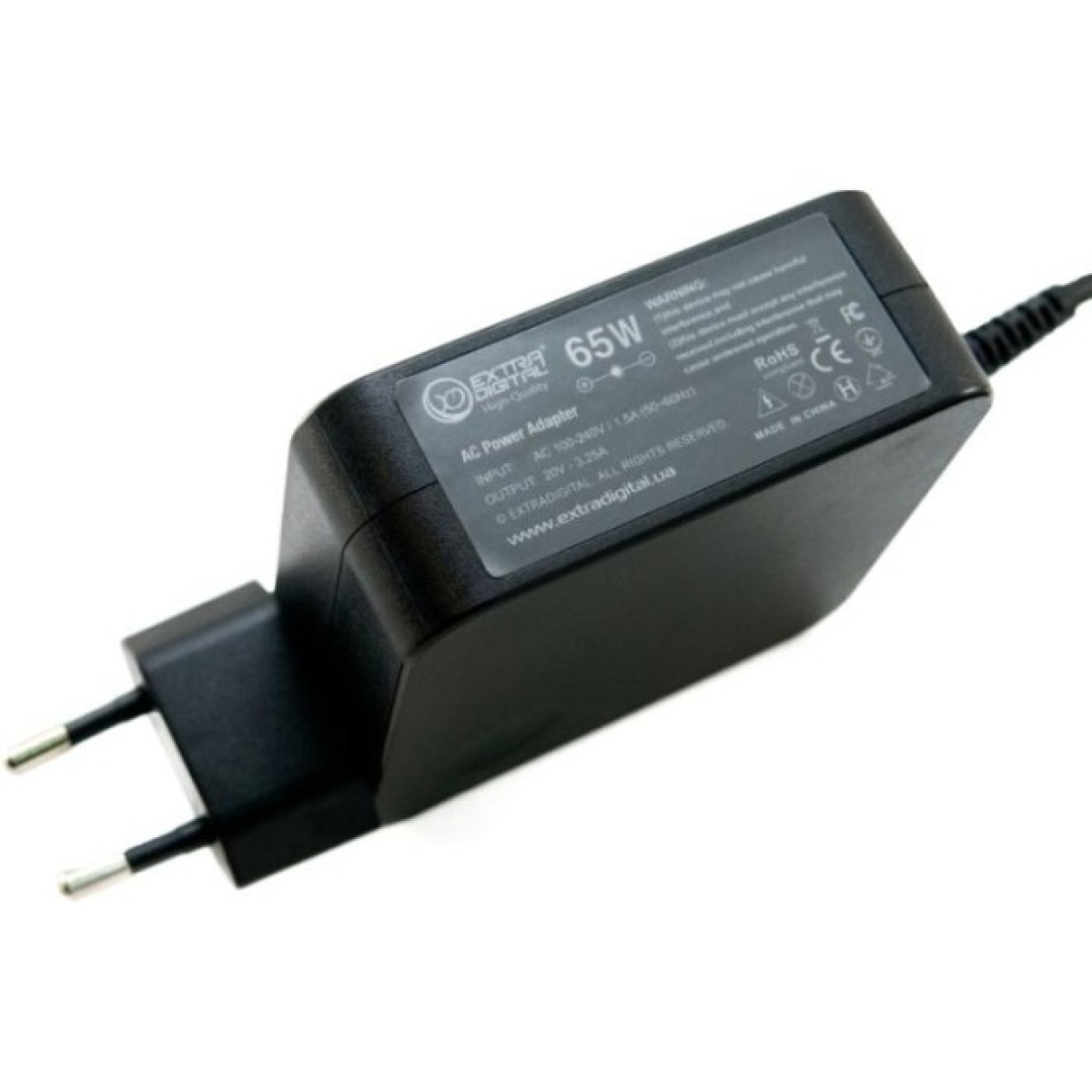 Блок живлення до ноутбуку Extradigital Lenovo 20V, 3.25A, 65W (4.0x1.7) High Quality (PSL3867) 98_98.jpg - фото 3