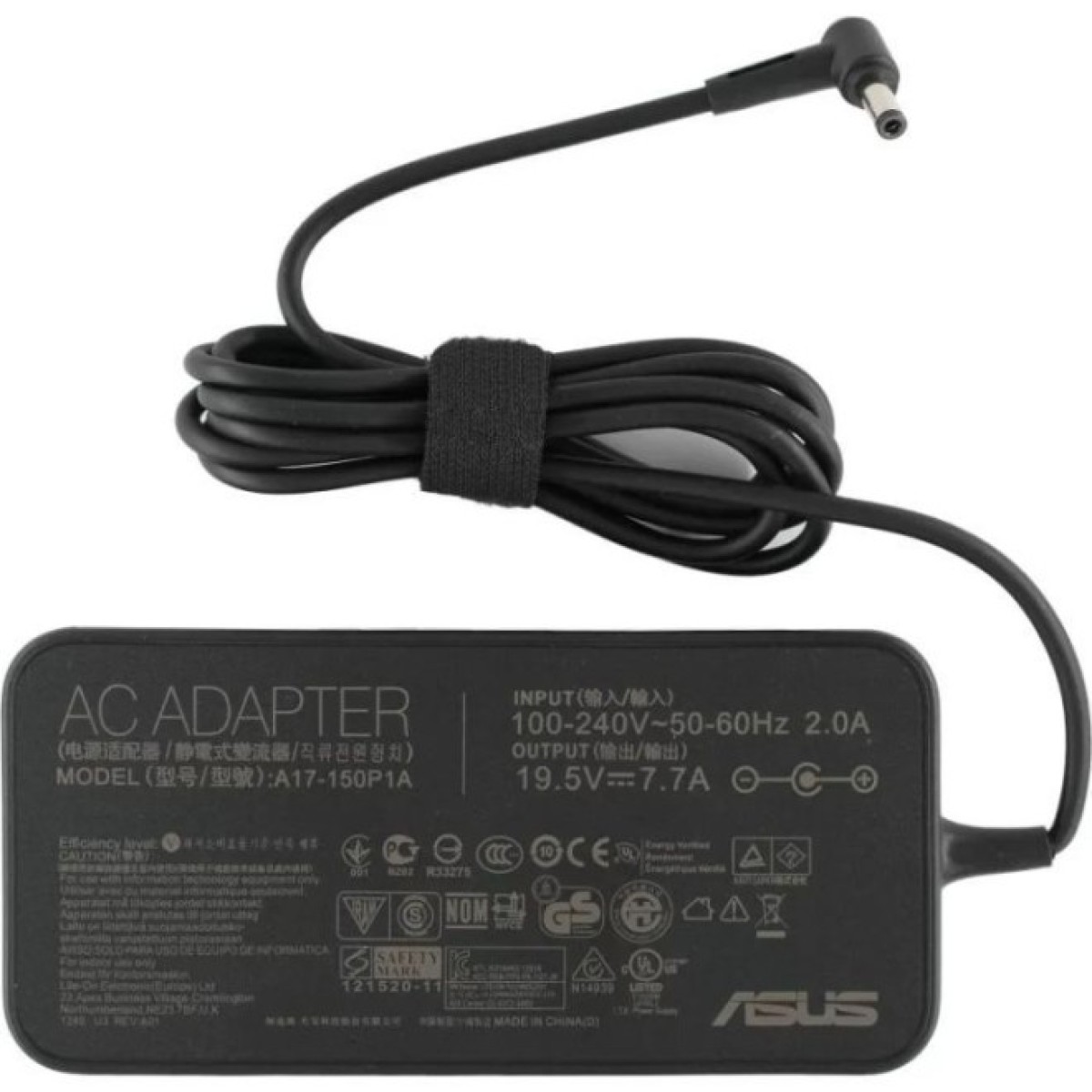 Блок питания к ноутбуку ASUS 150W 19.5V, 7.7A, 4.5/3.0 (pin inside) Slim-корпус (A17-150P1A / A40297) 256_256.jpg