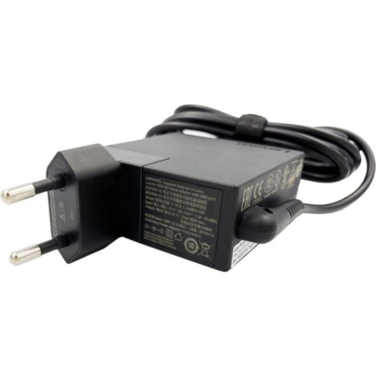 Блок питания к ноутбуку Lenovo 65W 20V, 3.25A, 4.0/1.7, + 5V/1A/USB (LTA65W-USB / A40372) 98_98.jpg - фото 4