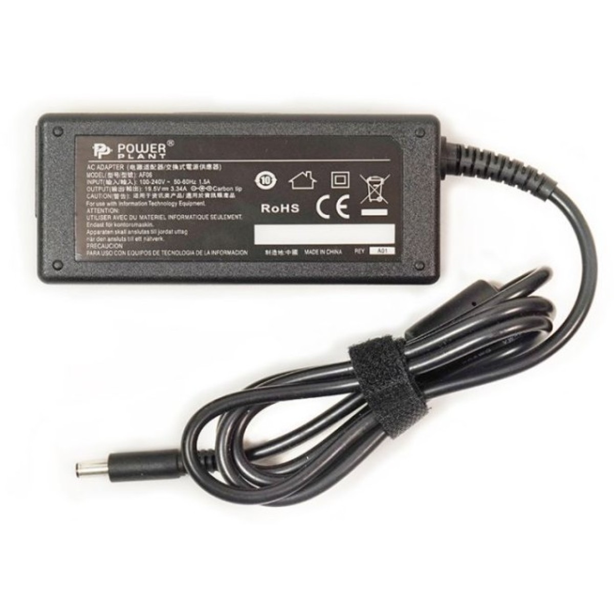 Блок живлення до ноутбуку PowerPlant DELL 220V, 19.5V 65W 3.34A (4.5*3.0) (DL65G4530) 98_98.jpg - фото 4
