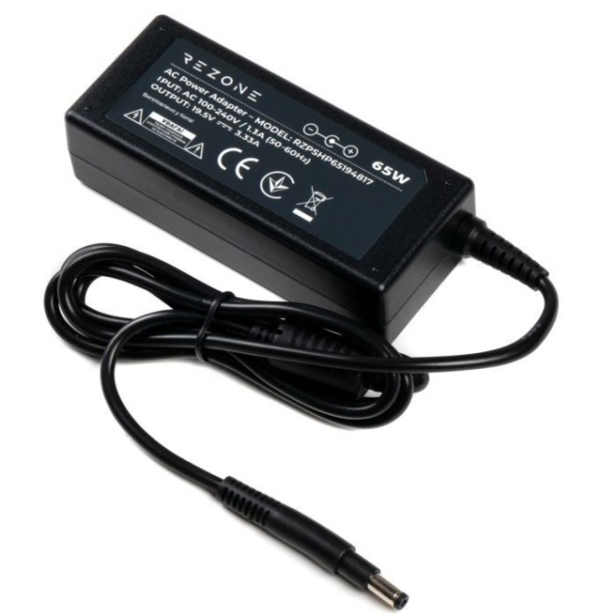 Блок живлення до ноутбуку Rezone HP 65W 19.5V 3.33А 4.8*1.7 long (RZPSHP65194817) 256_256.jpg