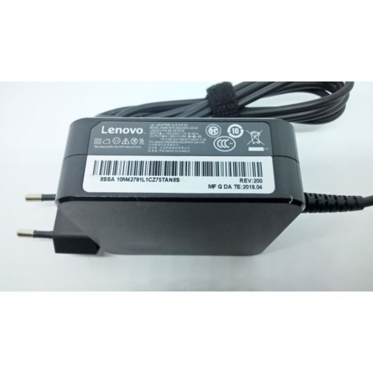 Блок питания к ноутбуку Lenovo 65W 20V/3.25A, 15V/3A, 9V/2A, 5V/2A, USB Type-С, wall mount (ADLX65CLGC2A / A40239) 98_98.jpg - фото 2