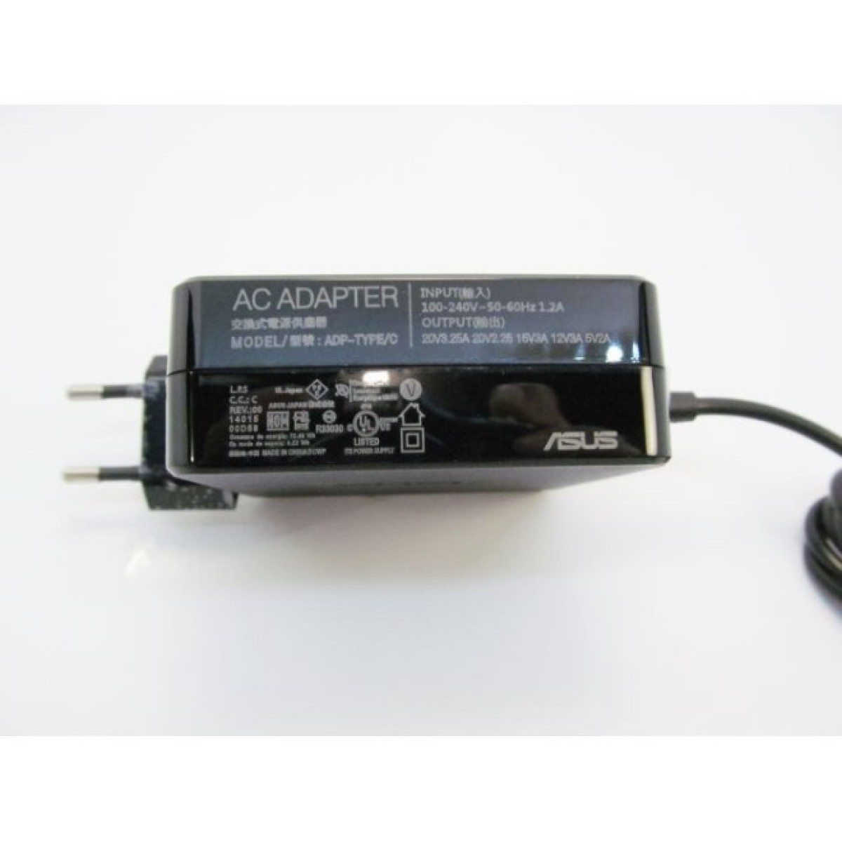 Блок питания к ноутбуку ASUS 65W 20V, 3.25A + 15V, 3A + 12V, 3A + 5V, 2A, разъем USB Type (ADP-TYPE/C / A40242) 98_98.jpg - фото 2