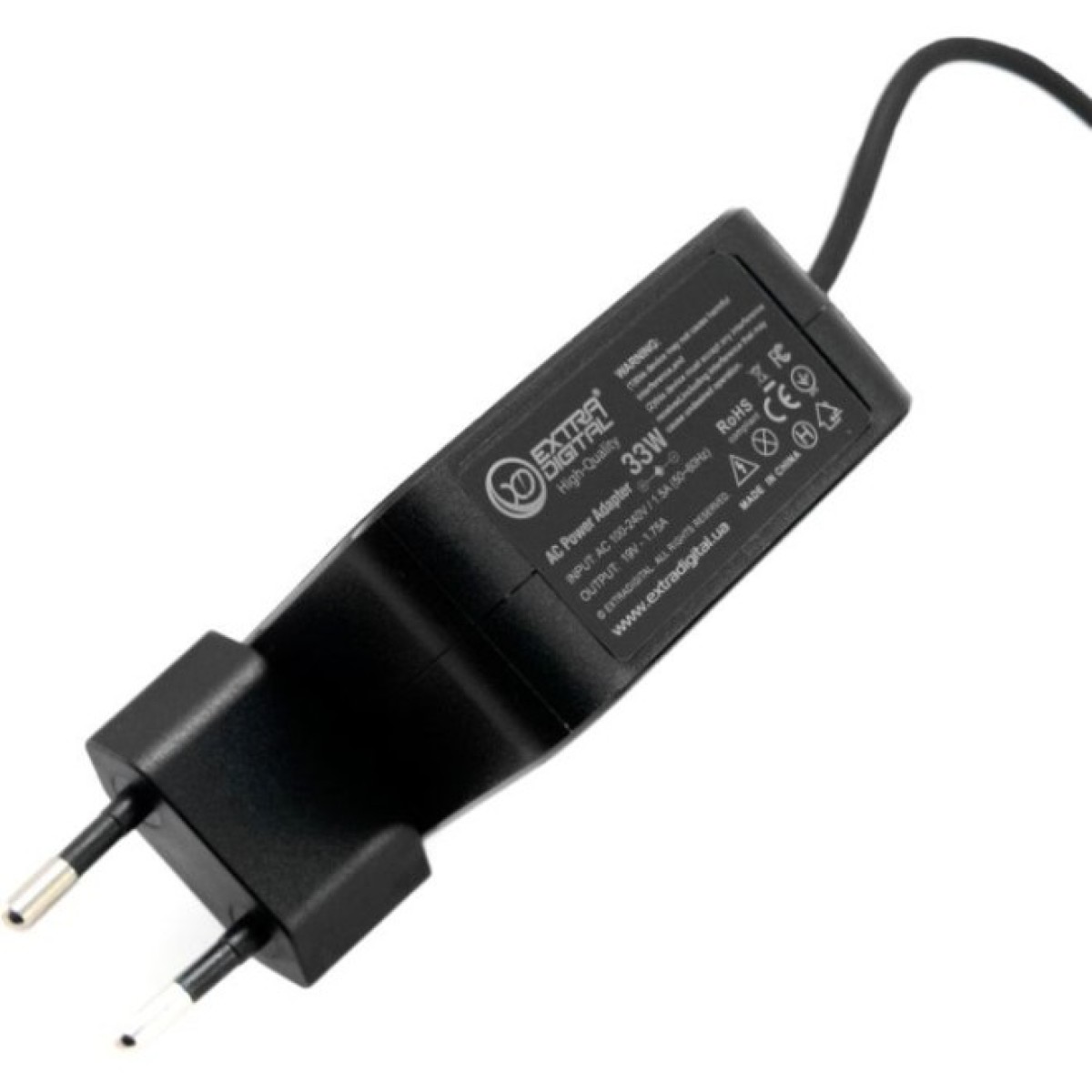Блок живлення до ноутбуку Extradigital Asus 19V, 1.75A, 33W (4.0x1.35) High Quality (PSA3859) 98_98.jpg - фото 3