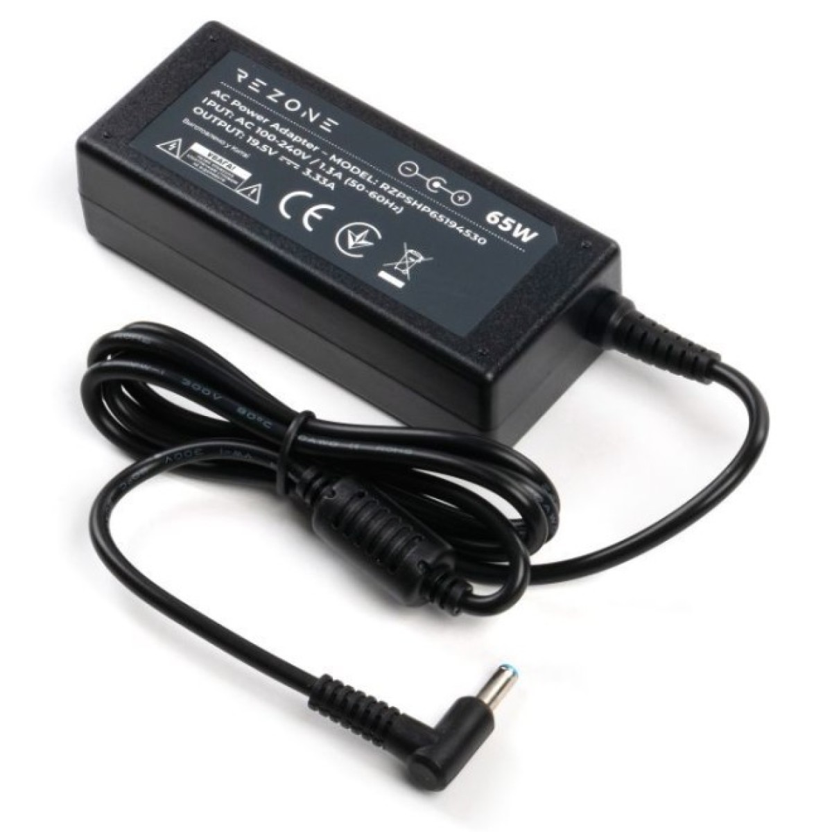 Блок живлення до ноутбуку Rezone HP 65W 19.5V 3.33А 4.5*3.0 (RZPSHP65194530) 256_256.jpg