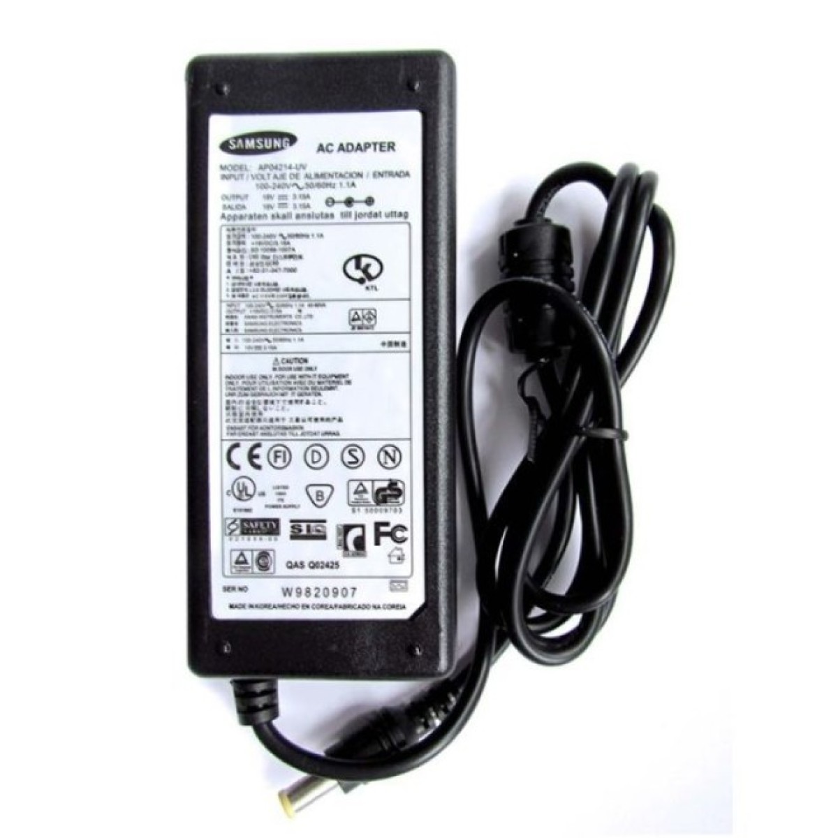 Блок живлення до ноутбуку Grand-X Samsung (19V 3.16A 60W) 5.5x3.0mm (ACSAL60W) 256_256.jpg