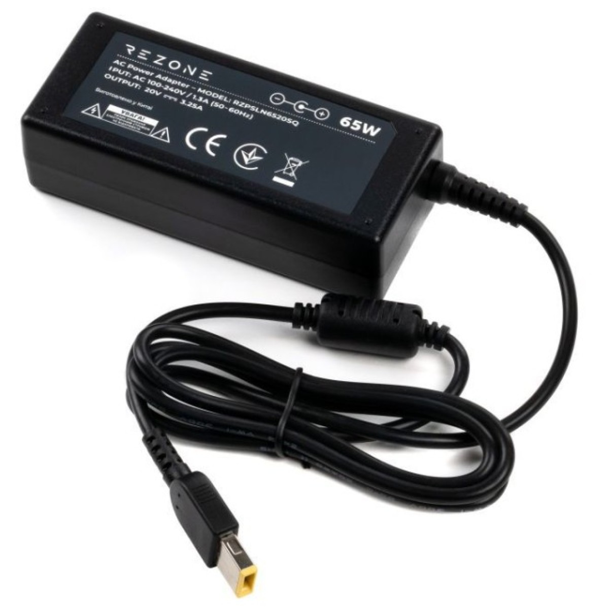 Блок живлення до ноутбуку Rezone Lenovo 65W 20V 3.25А square with pin (RZPSLN6520SQ) 256_256.jpg