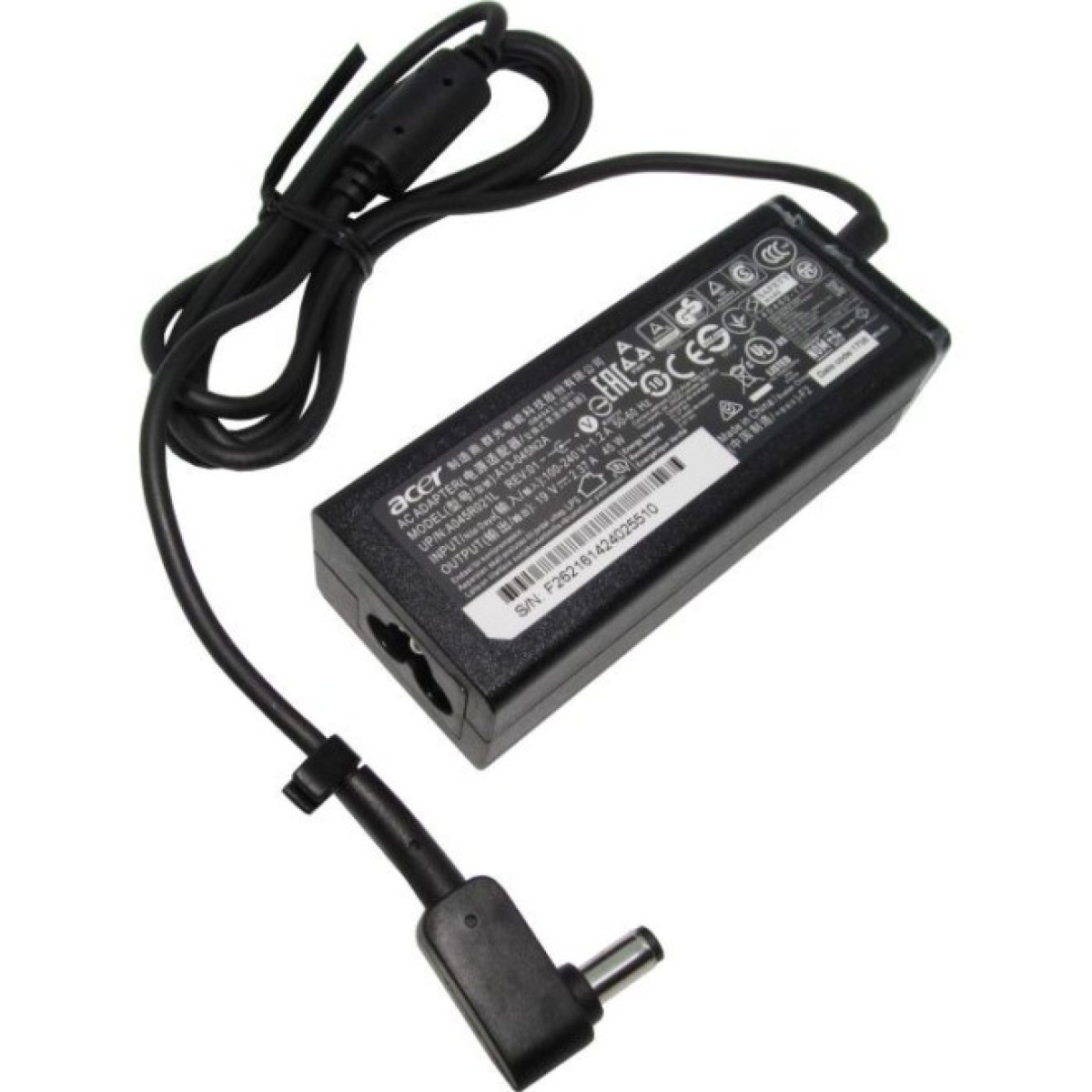 Блок питания к ноутбуку Acer 45W 19V, 2.37A, 5.5/1.7 (A13-045N2A / A40241) 256_256.jpg