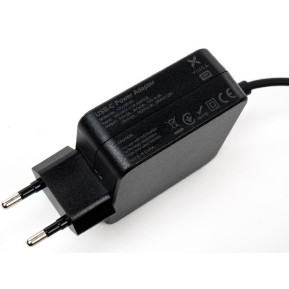 Блок питания к ноутбуку Vinga HP 65W 5V3A/9V3A/12V5A/15V4.3A/20V3.25A USB-C (VPA-65-H-C) 98_98.jpg - фото 4