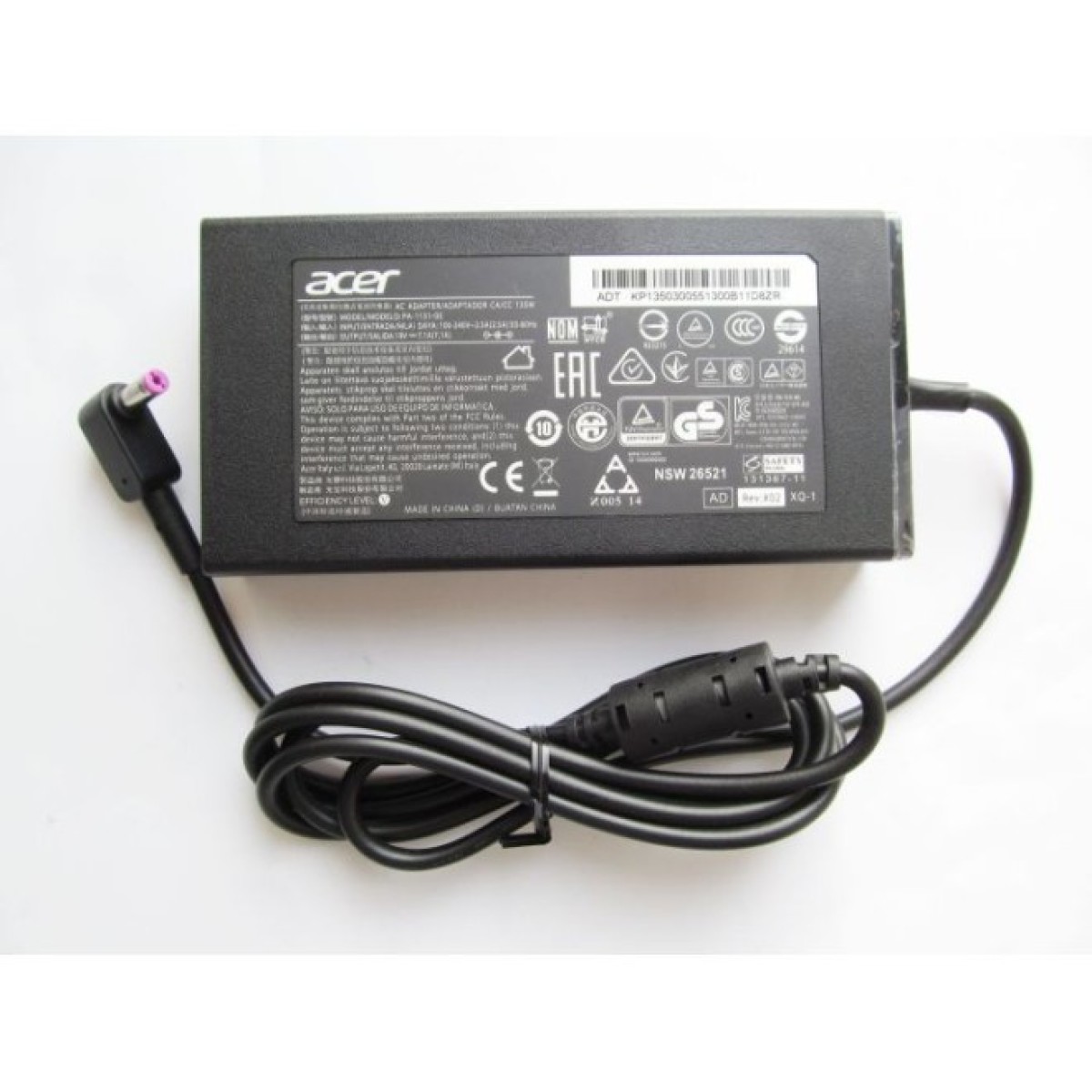Блок питания к ноутбуку Acer 135W 19V, 7.1A, разъем 5.5/1.7, Slim-корпус (PA-1131-05 / A40276) 256_256.jpg