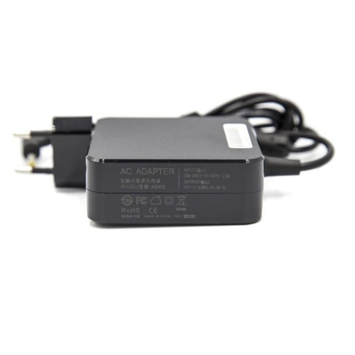 Блок питания к ноутбуку PowerPlant LENOVO 220V, 20V 65W 3.25A (4.0*1.7) wall mount (WM-IB65H4017) 98_98.jpg - фото 4