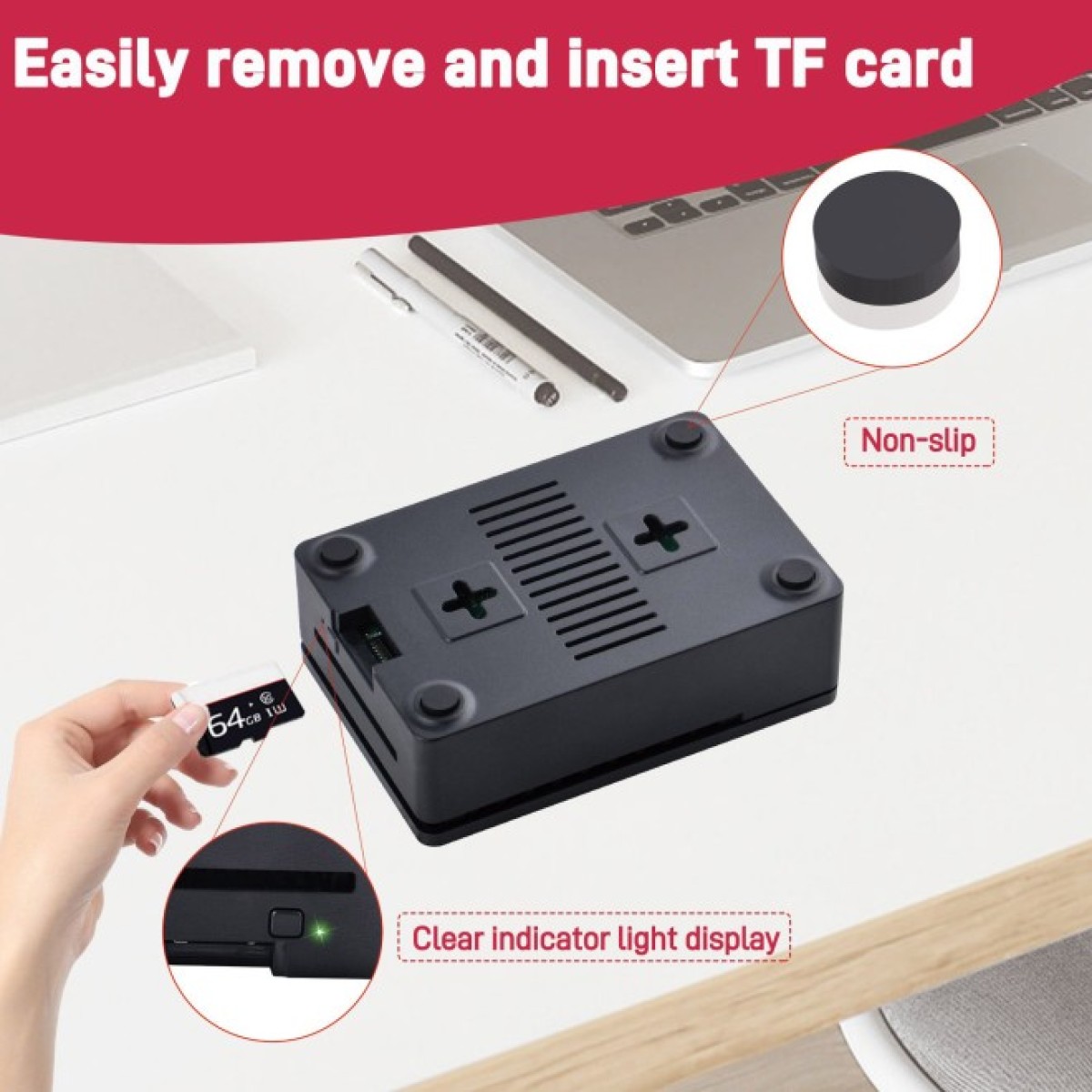 Корпус з радіатором і вентилятором для Raspberry Pi 5 (ZP-0167) 98_98.jpg - фото 4