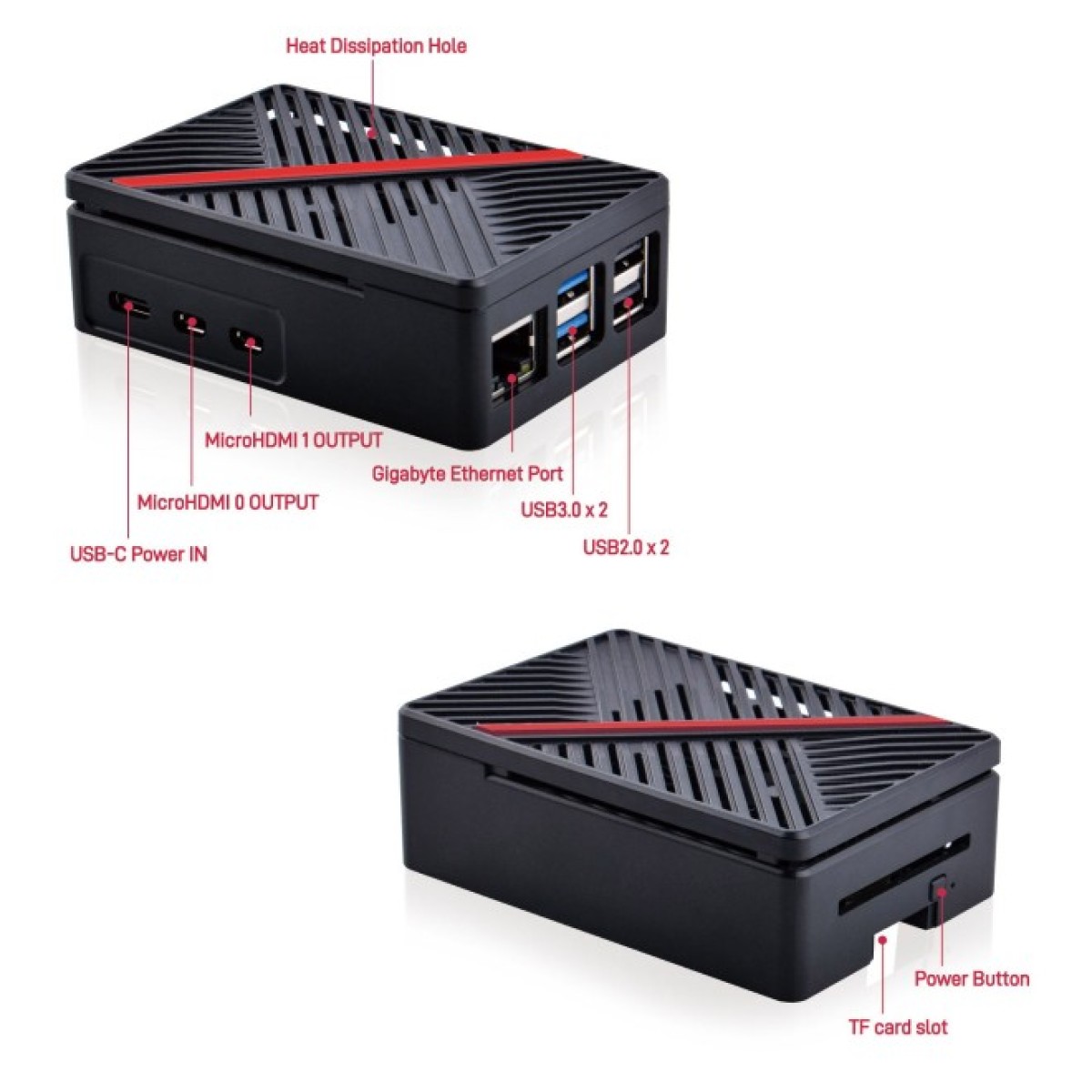 Корпус з радіатором і вентилятором для Raspberry Pi 5 (ZP-0167) 98_98.jpg - фото 5