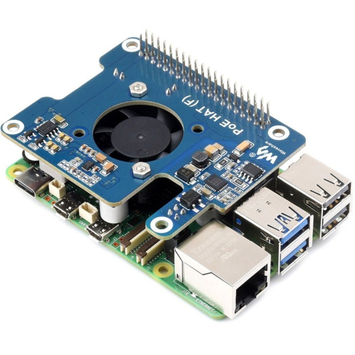 Плата расширения Waveshare PoE HAT для Raspberry Pi 5 (WAV-26399) 98_98.jpg - фото 5