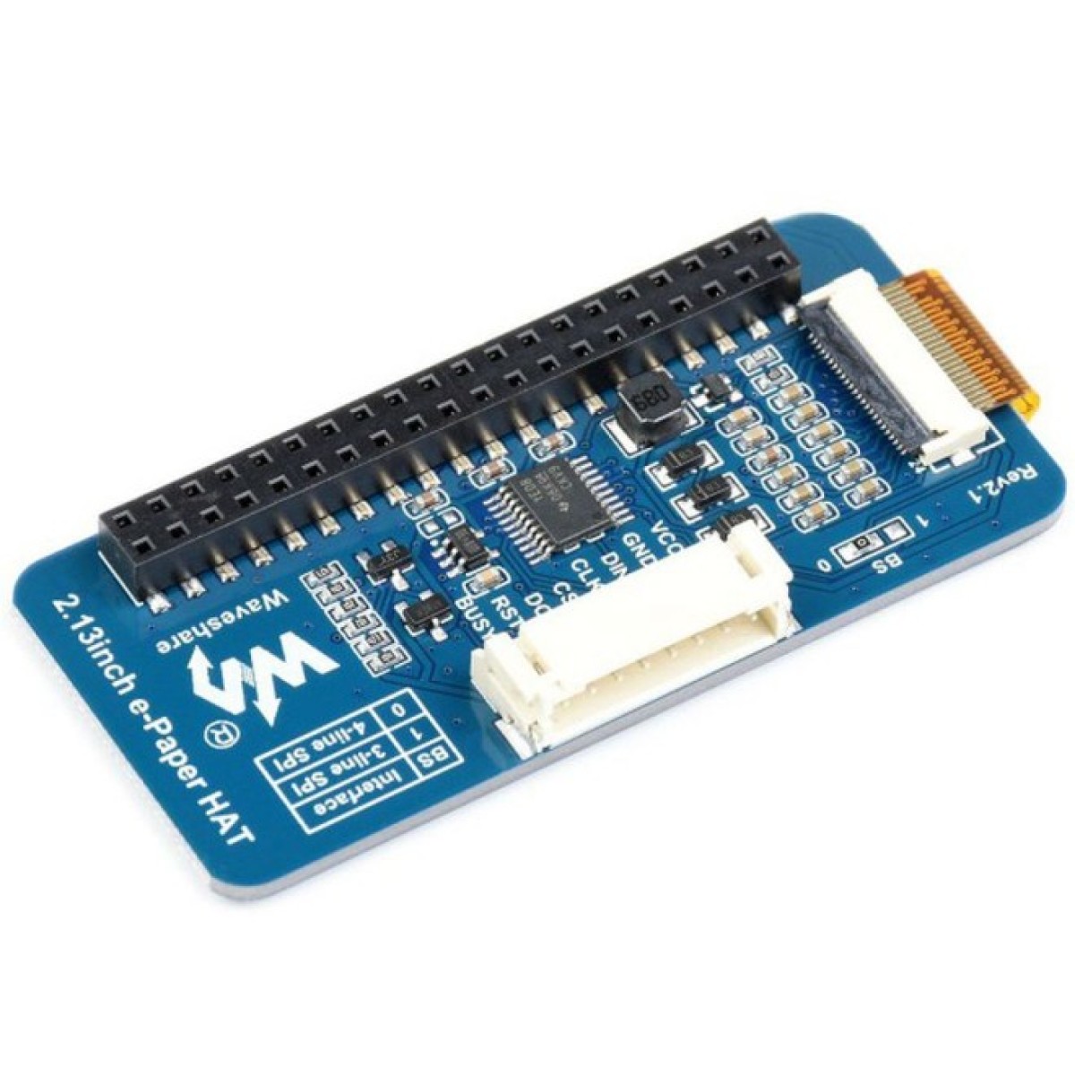 Экран Waveshare 2.13" E-Ink (250x122) для Raspberry Pi (WAV-12915) 98_98.jpg - фото 6