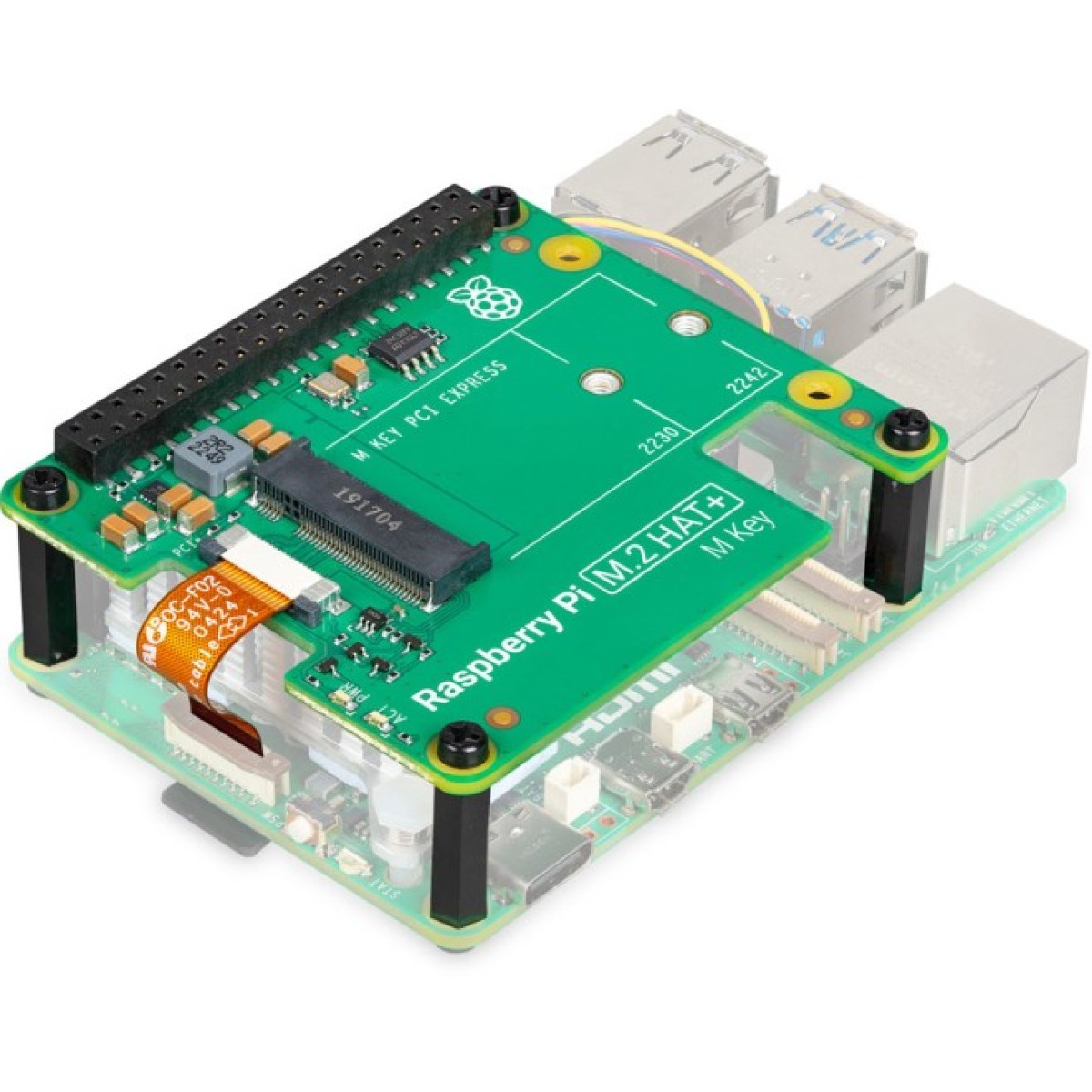 Плата розширення для Raspberry Pi 5 M.2 HAT+ (SC1166) 98_98.jpg - фото 3