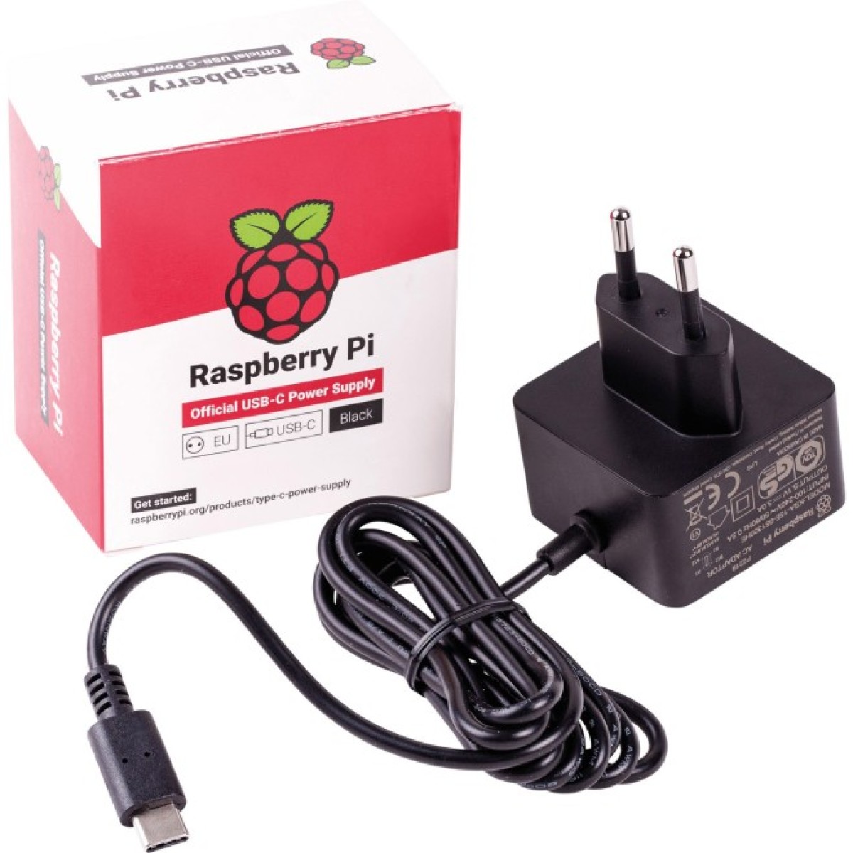 Блок живлення для Raspberry Pi 5В/3А USB-C чорний офіційний (SC0754) 98_98.jpg - фото 3