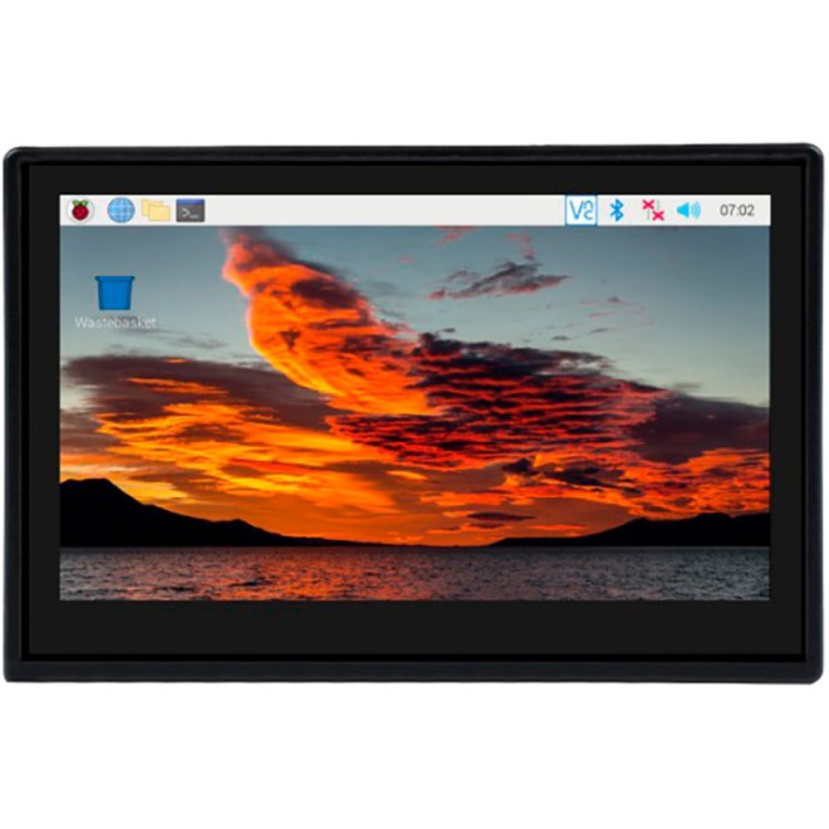 Корпус з екраном Waveshare 4.3" 800×480 LCD IPS Capacitive TS MIPI DSI для Raspberry Pi 4B (RJ050) 98_98.jpg - фото 3