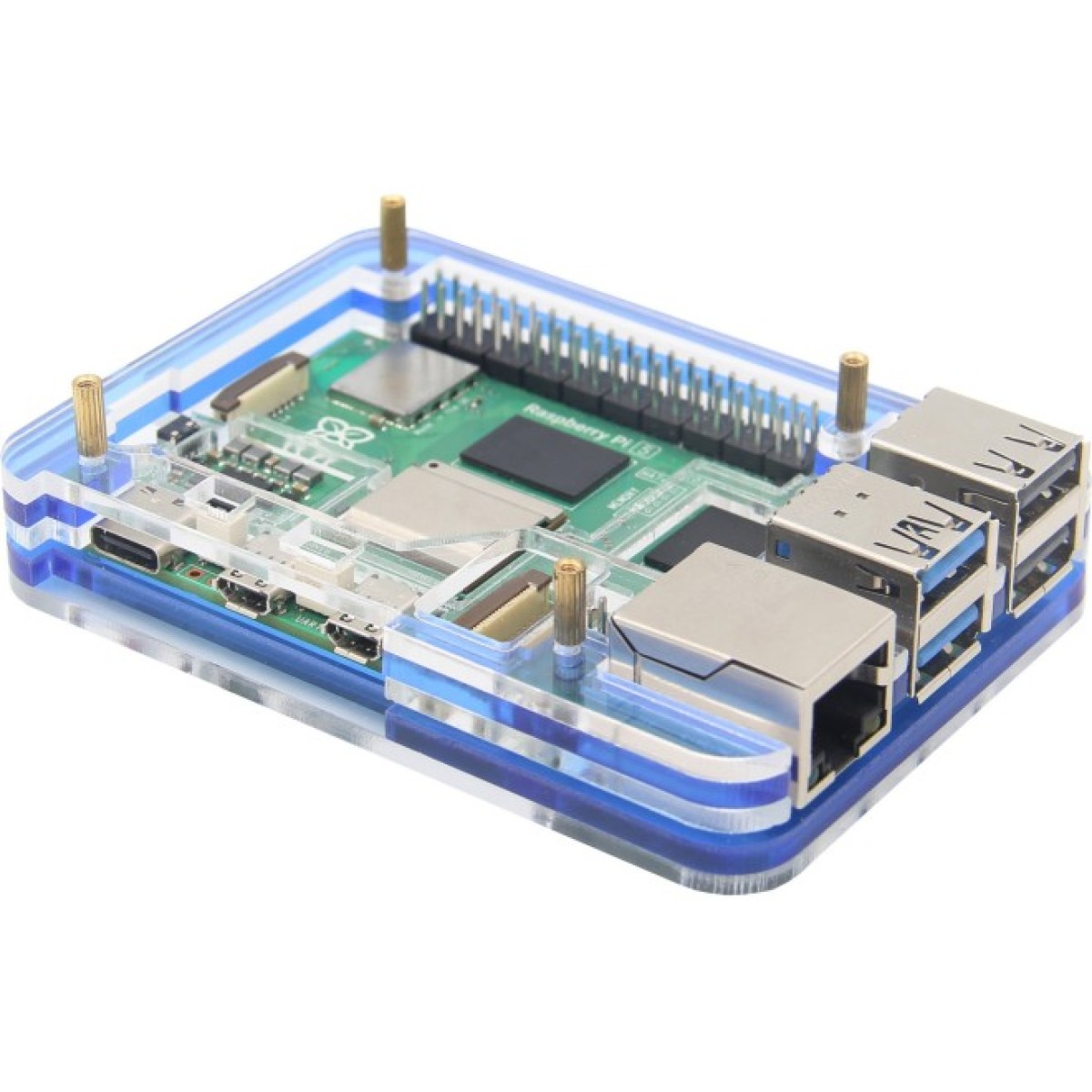 Корпус для Raspberry Pi 5 акриловий (5 шарів) 98_98.jpg - фото 2