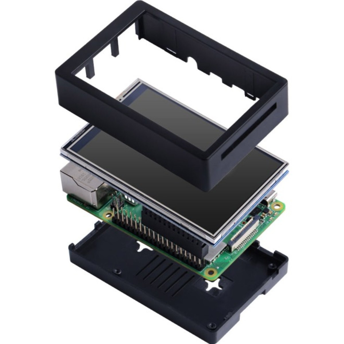 Корпус з екраном 3.5" 480×320 LCD  TFT Resistive TS SPI для Raspberry Pi 4B (K-0403) 98_98.jpg - фото 6