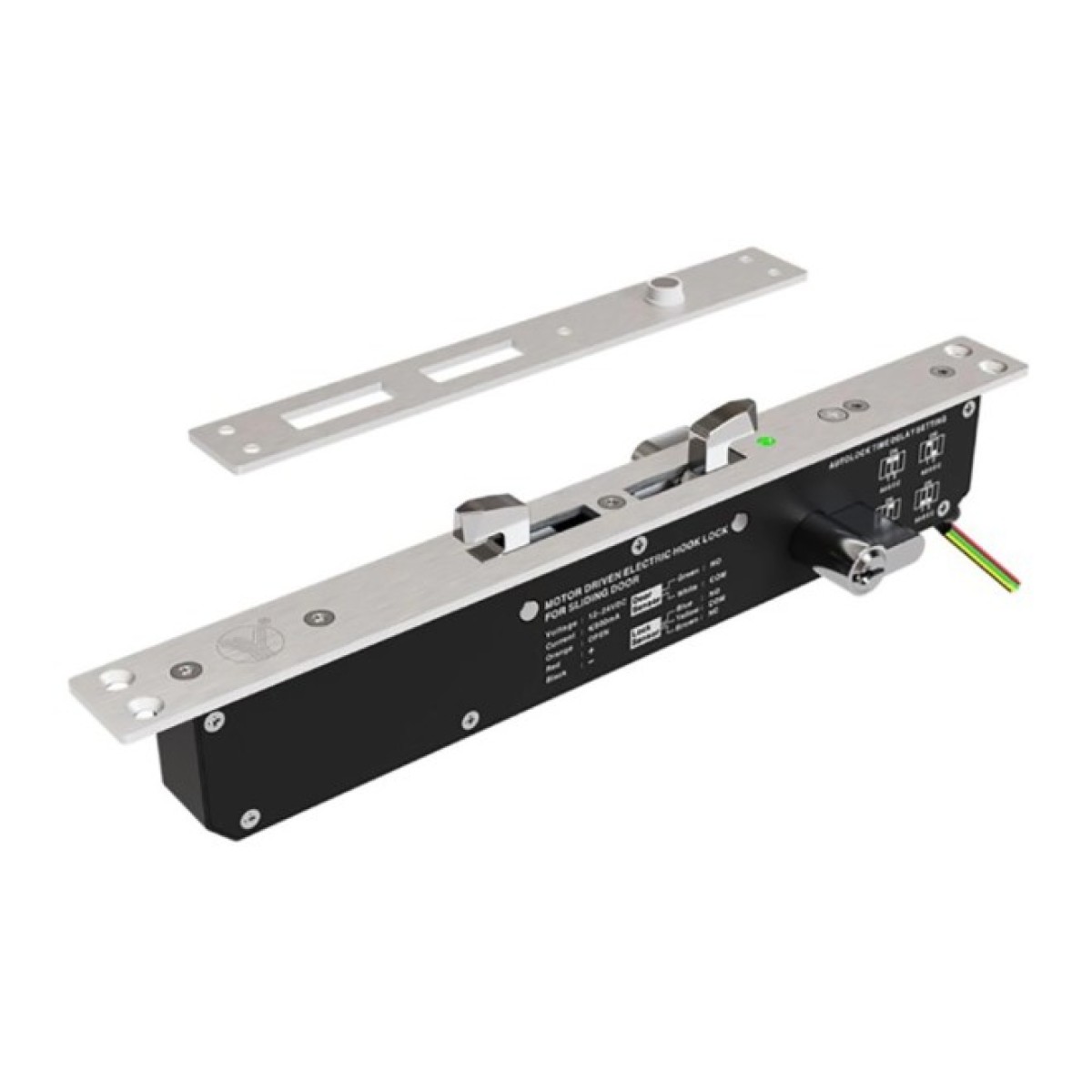 Электроригельный замок YB-241DMD (LED) врезной с двойным ригелем для системы контроля доступа 256_256.jpg