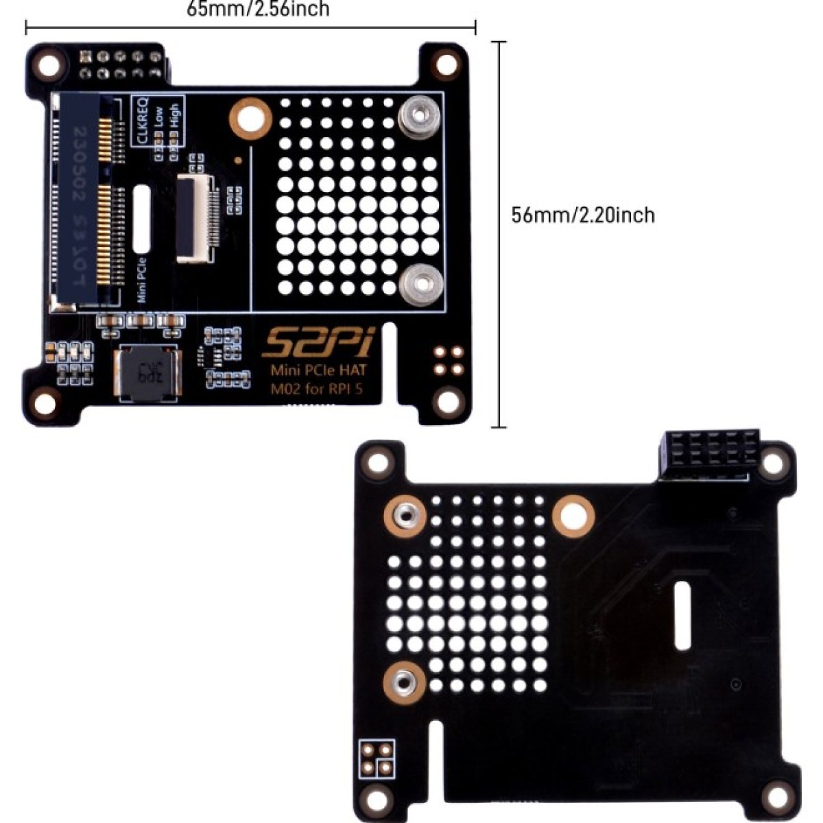 Плата розширення для Raspberry Pi 5 Mini PCIe HAT (EP-0217) 98_98.jpg - фото 4