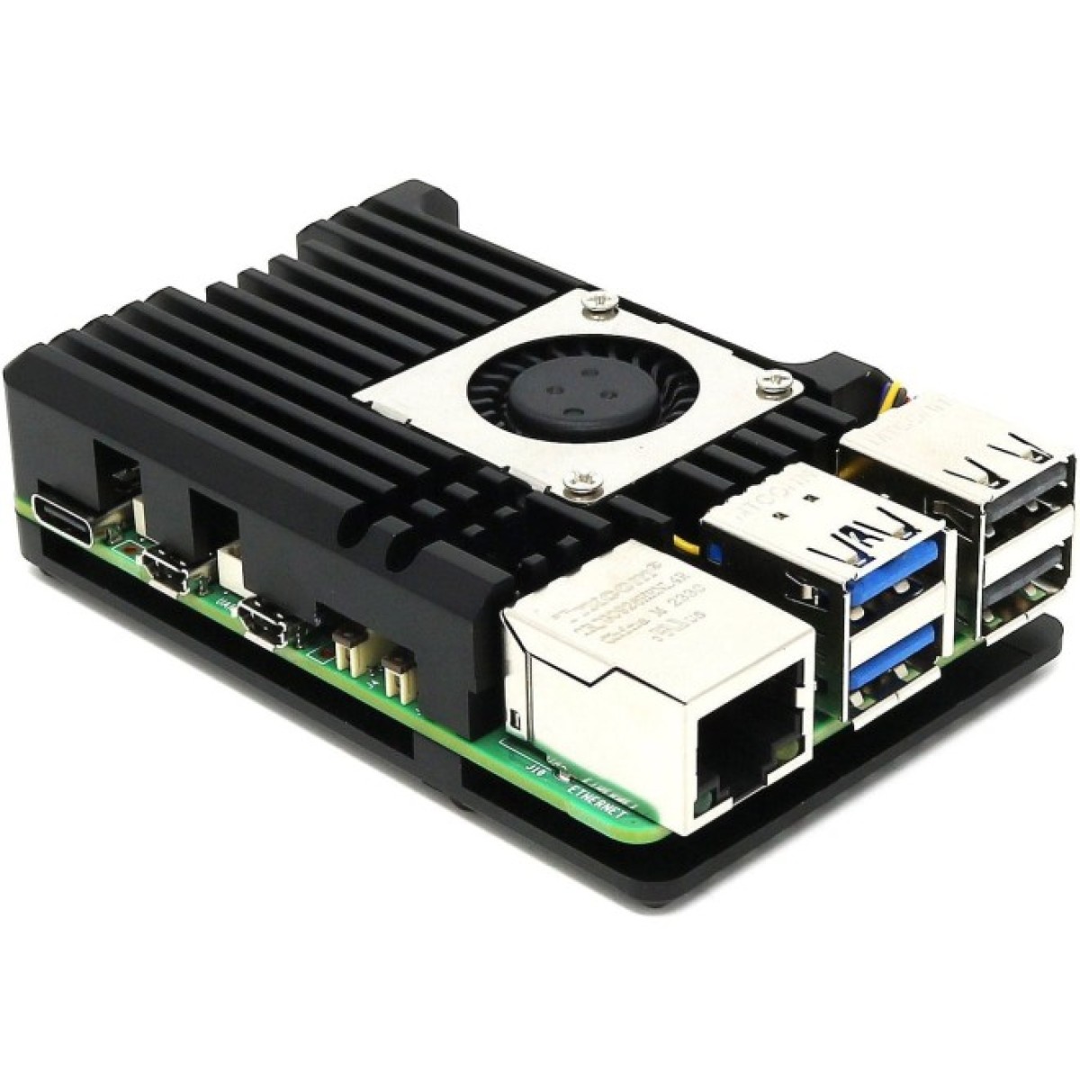 Корпус-радіатор Aluminium Armour Blower Fan для Raspberry Pi 5 з вентилятором (105857) 256_256.jpg
