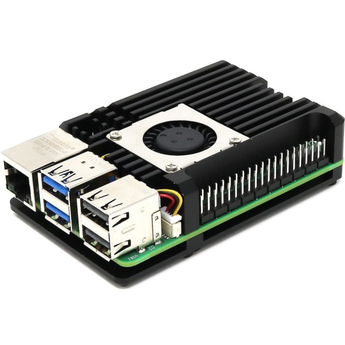 Корпус-радіатор Aluminium Armour Blower Fan для Raspberry Pi 5 з вентилятором (105857) 98_98.jpg - фото 3