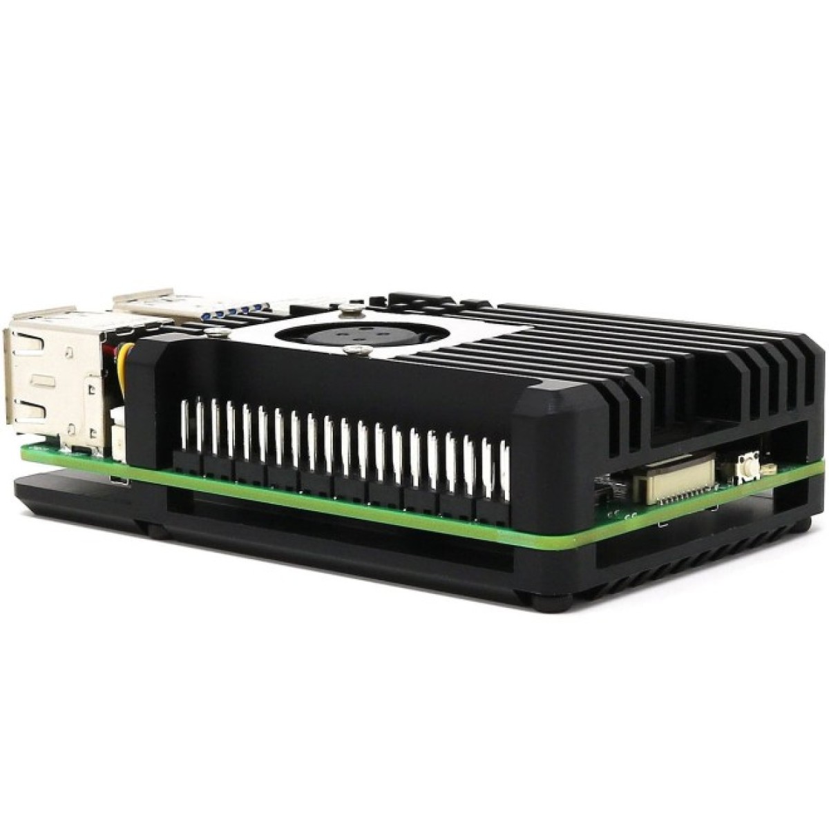 Корпус-радіатор Aluminium Armour Blower Fan для Raspberry Pi 5 з вентилятором (105857) 98_98.jpg - фото 5