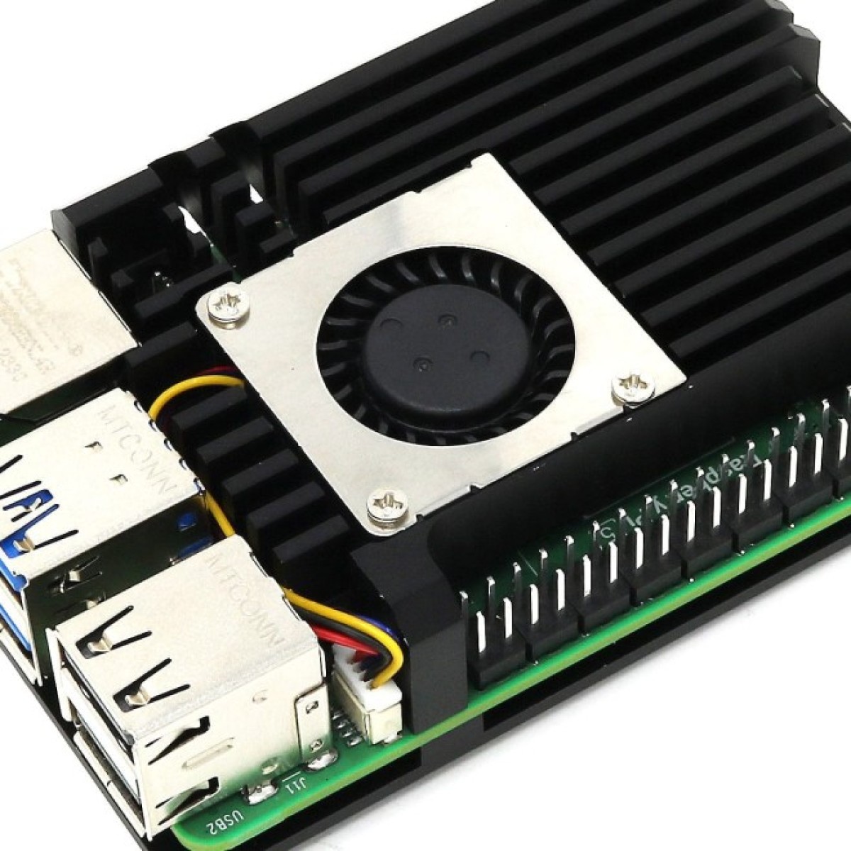 Корпус-радіатор Aluminium Armour Blower Fan для Raspberry Pi 5 з вентилятором (105857) 98_98.jpg - фото 8
