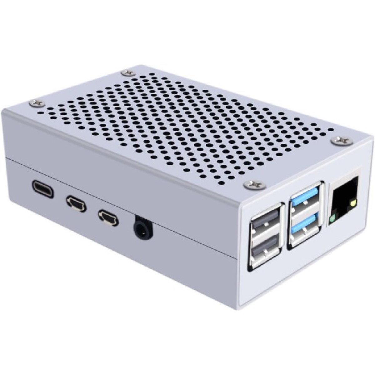 Корпус для Raspberry Pi 4 алюмінієвий з перфорацією (102500) 256_256.jpg