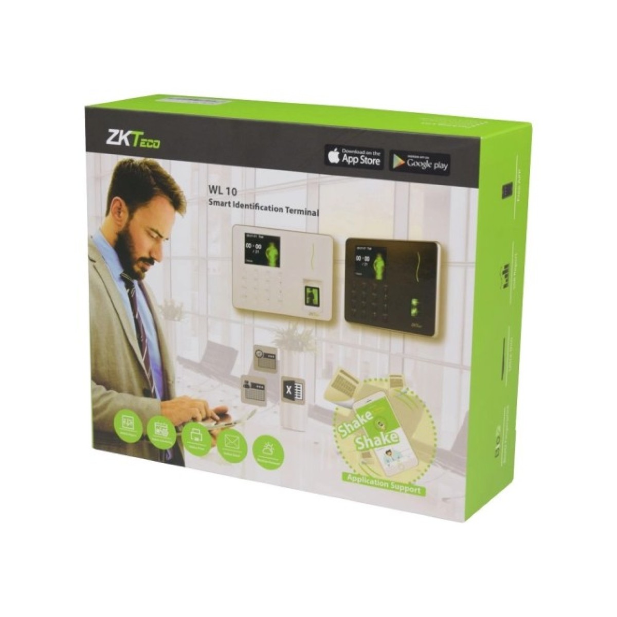 Биометрический терминал ZKTeco WL10 c Wi-Fi со считывателем отпечатка пальца 98_98.jpg - фото 2