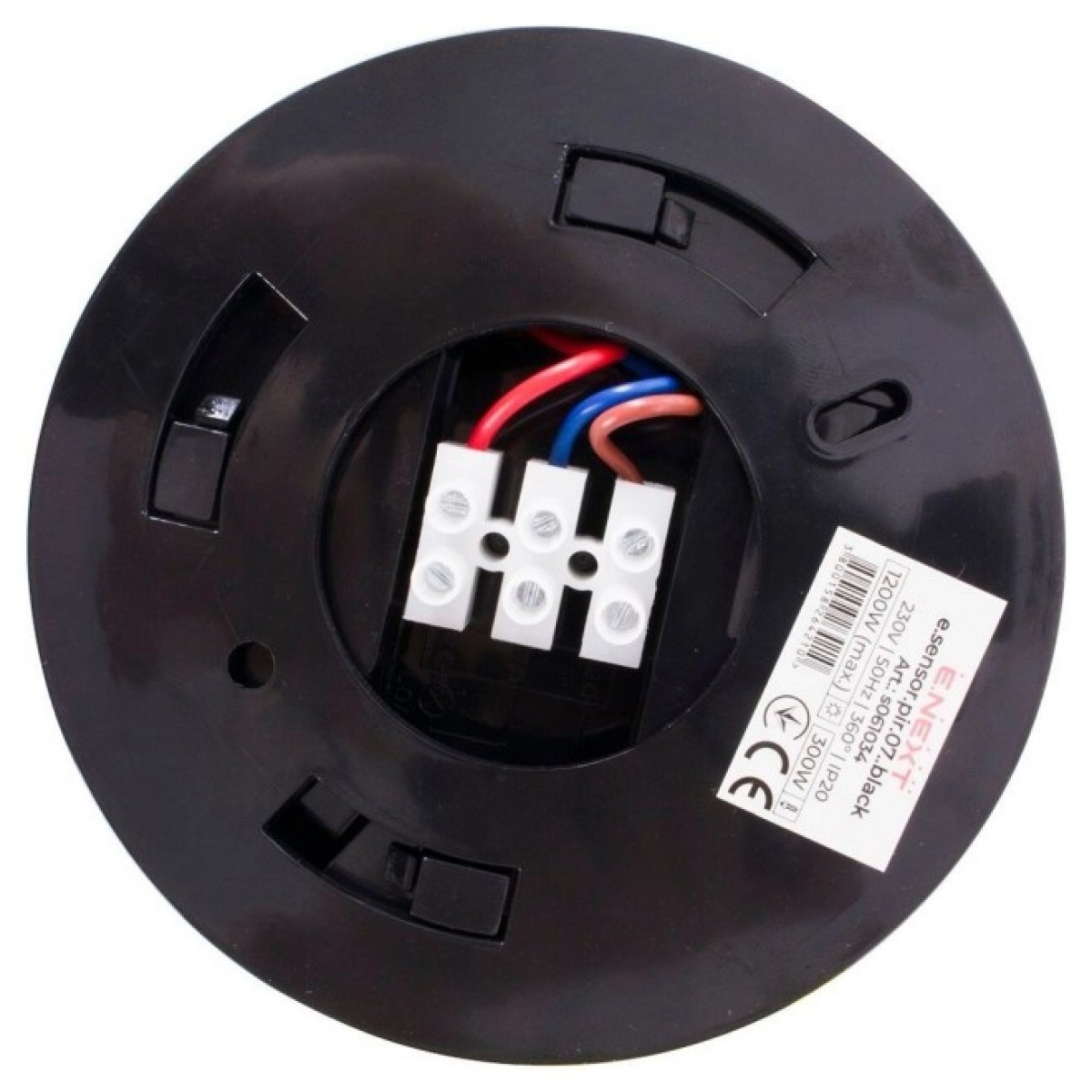 Датчик движения инфракрасный потолочный e.sensor.pir.07.black (черный), 360°, IP20 98_98.jpg - фото 3