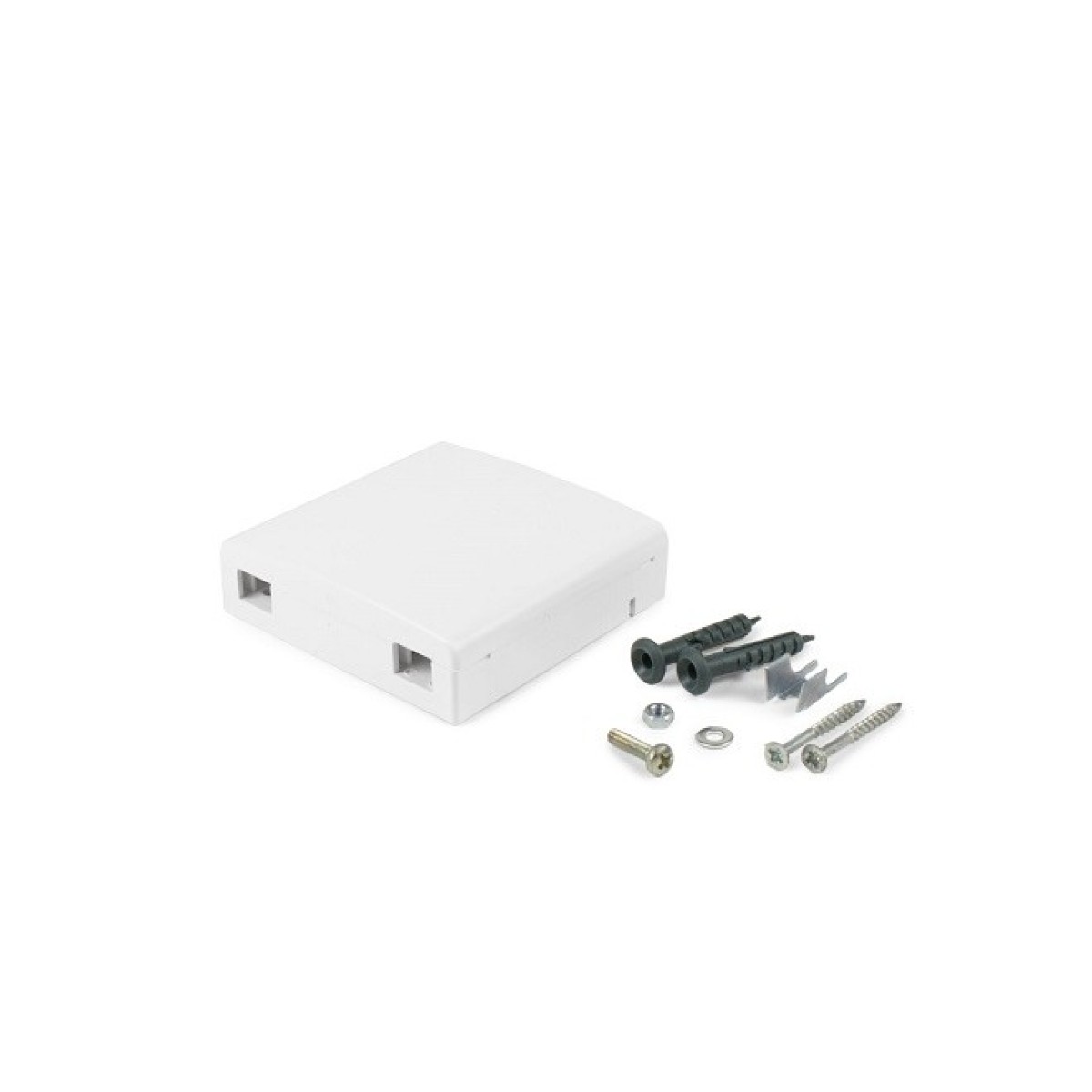 Абонентская розетка FTTH, для 2xSC simplex/LC duplex, с креплением для 3мм патчкорда, белая 98_98.jpg - фото 2