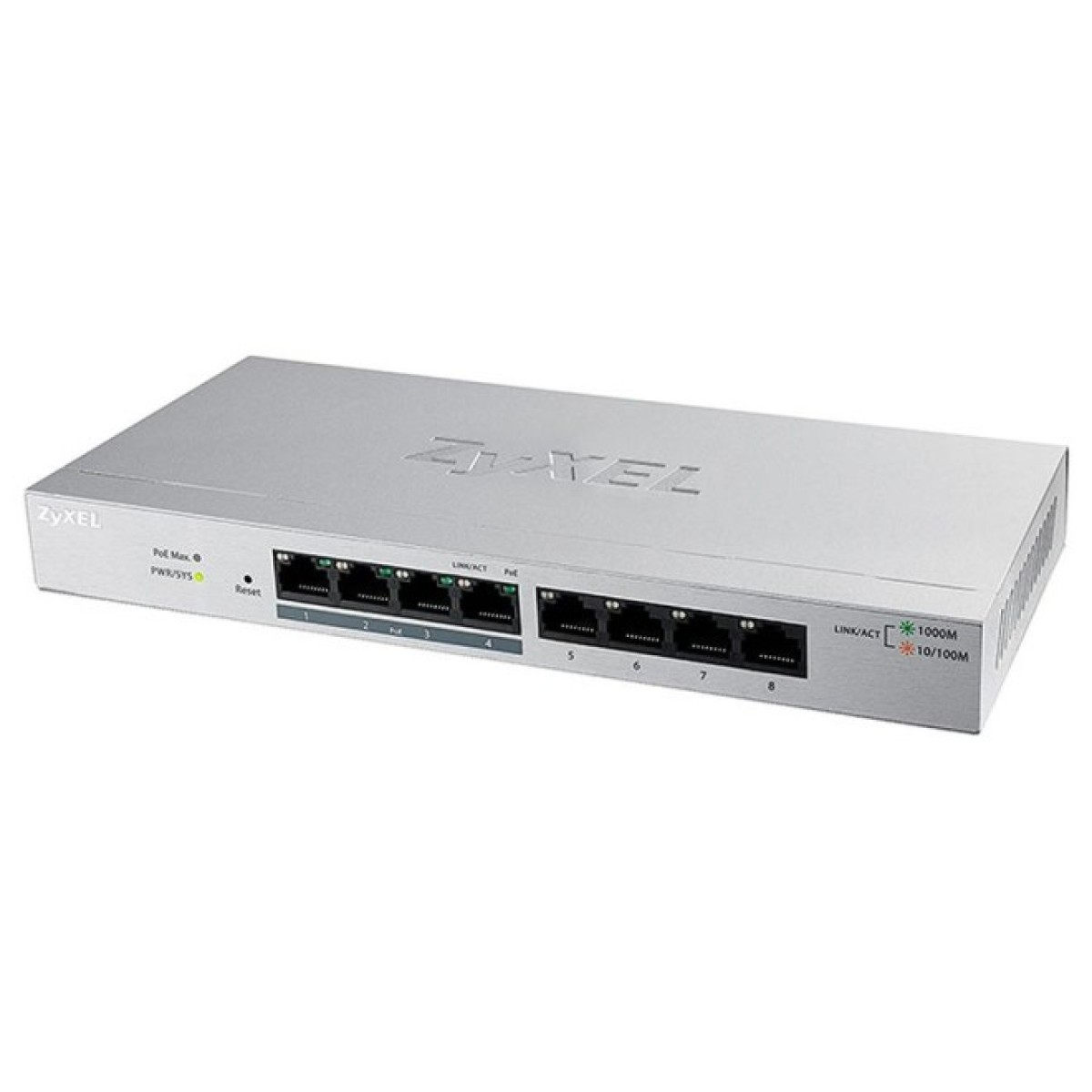 Коммутатор мережевий ZyXel GS1200-8HPV2-EU0101F 98_98.jpg - фото 1