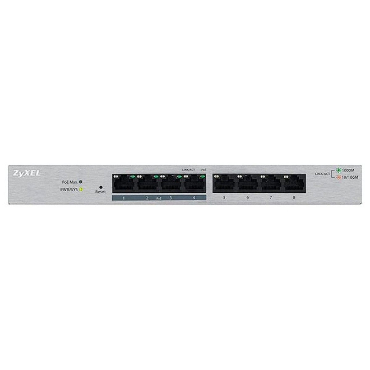 Коммутатор мережевий ZyXel GS1200-8HPV2-EU0101F 98_98.jpg - фото 2
